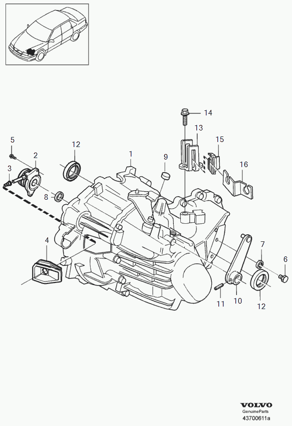 Volvo 8667661 - Centrālais izslēdzējmehānisms, Sajūgs autodraugiem.lv