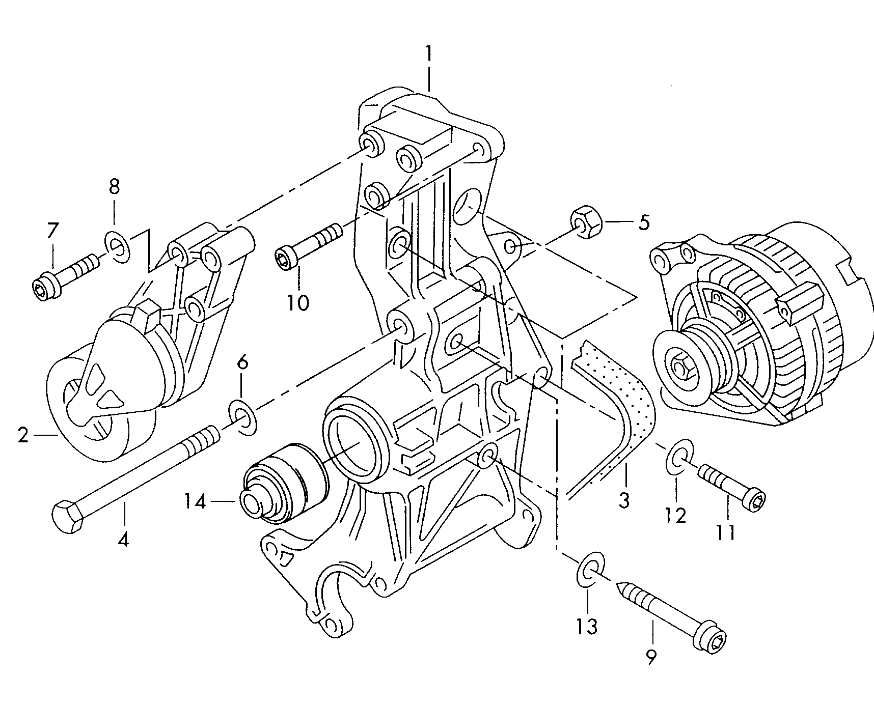 VW (FAW) 058 903 133 D - Parazīt / Vadrullītis, Ķīļrievu siksna autodraugiem.lv