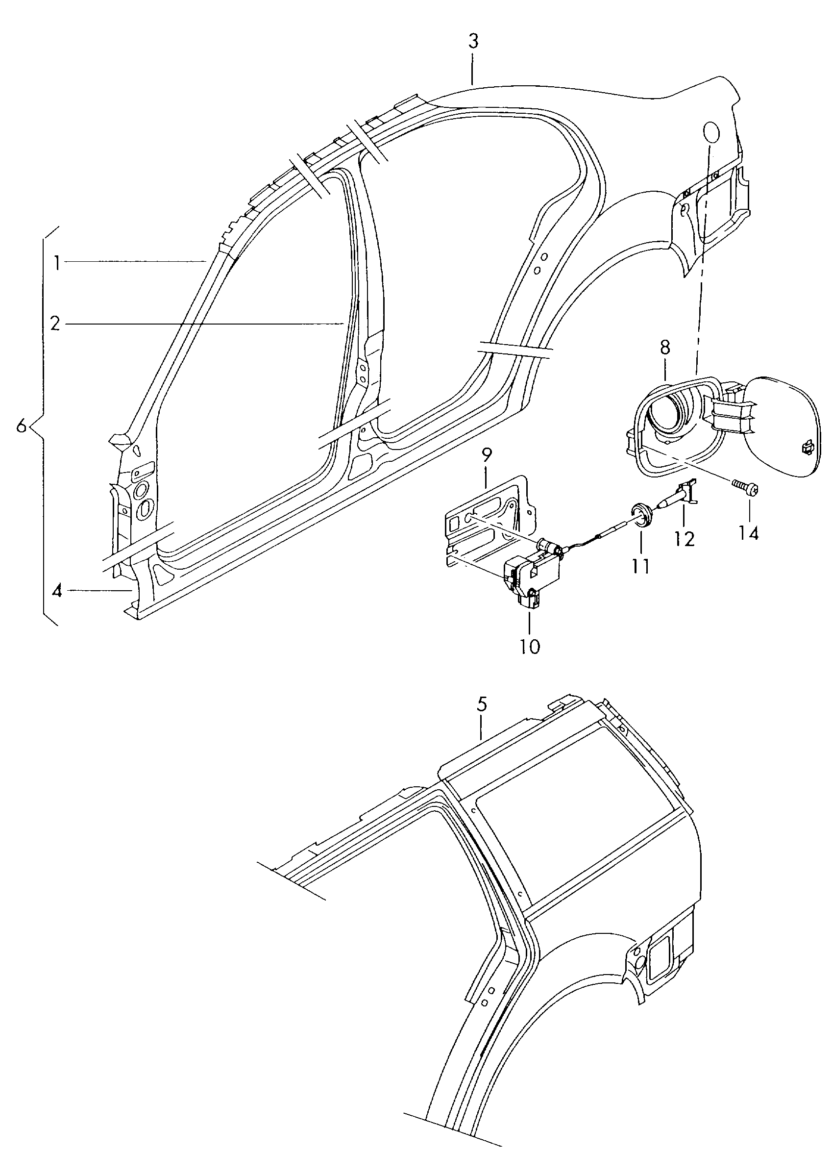 VW 1J0 810 773C - Regulēšanas elements, Centrālā atslēga autodraugiem.lv