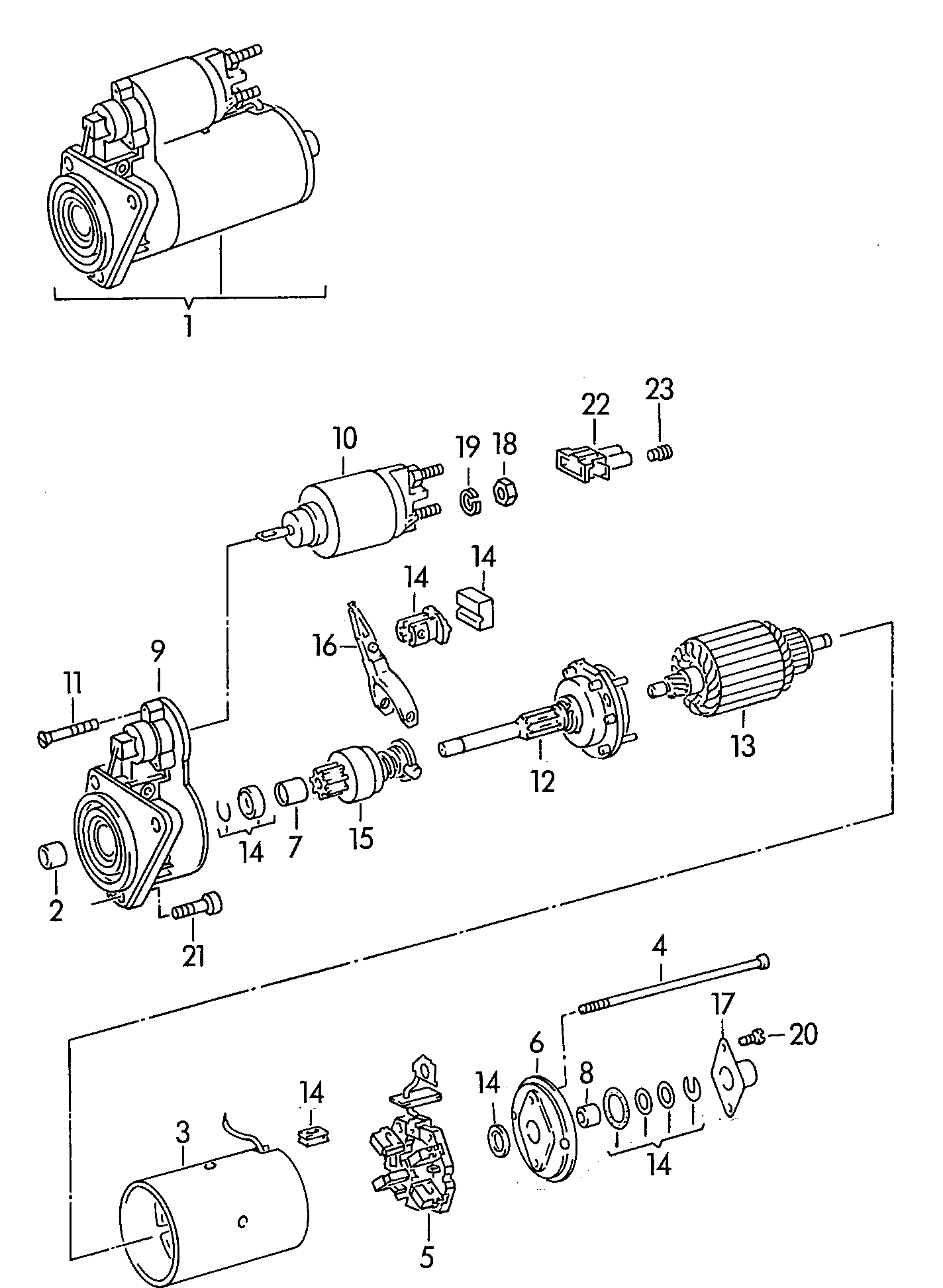 VW 02B911209 - Starteris autodraugiem.lv