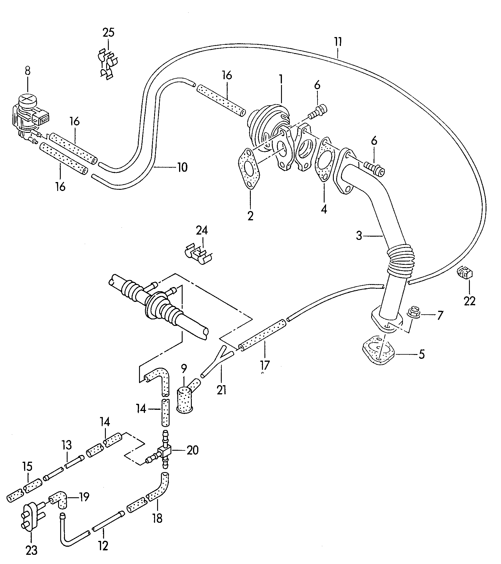 AUDI 06A133382K - Izpl. gāzu recirkulācijas vārsts autodraugiem.lv