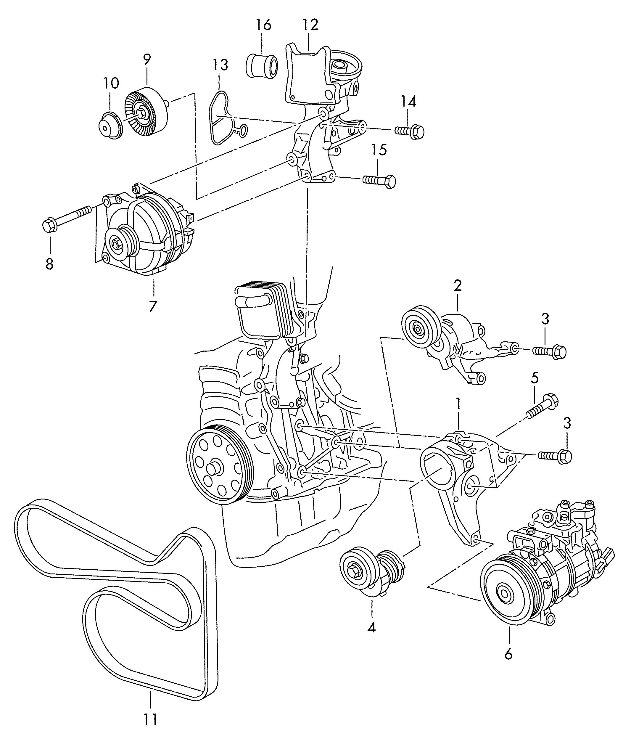 Seat 03F 903 137 A - Ķīļrievu siksna autodraugiem.lv