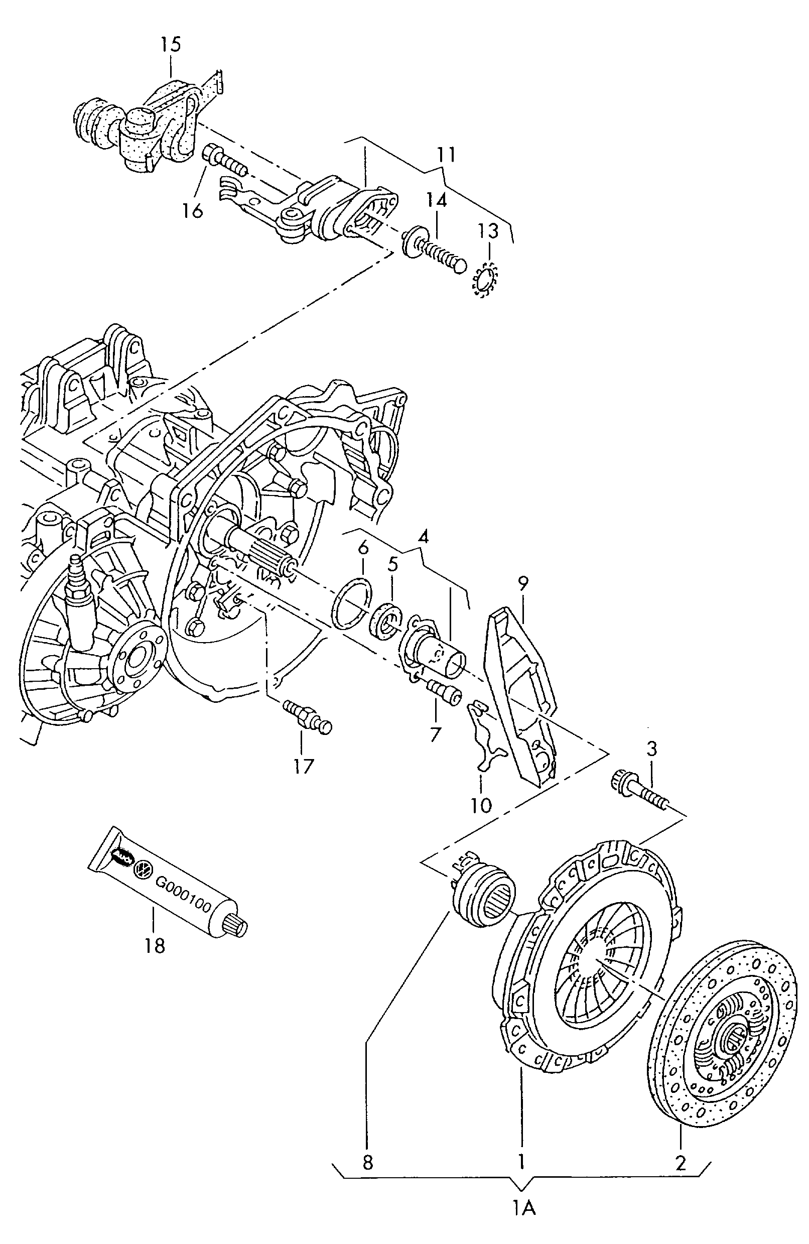 AUDI (FAW) 02A 141 165 M - Izspiedējgultnis autodraugiem.lv