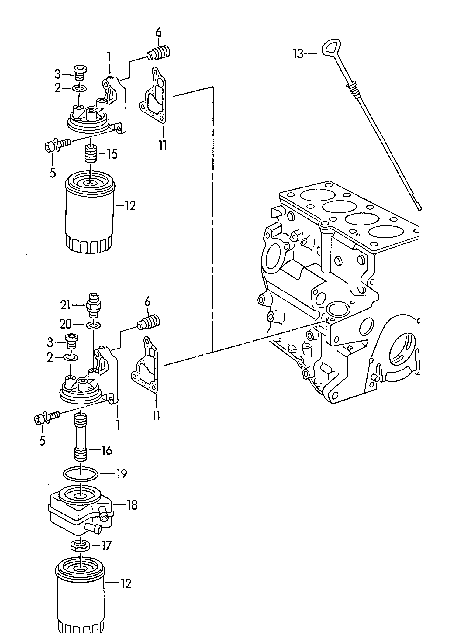 Skoda 0 28117070 - Blīve, Eļļas radiators autodraugiem.lv