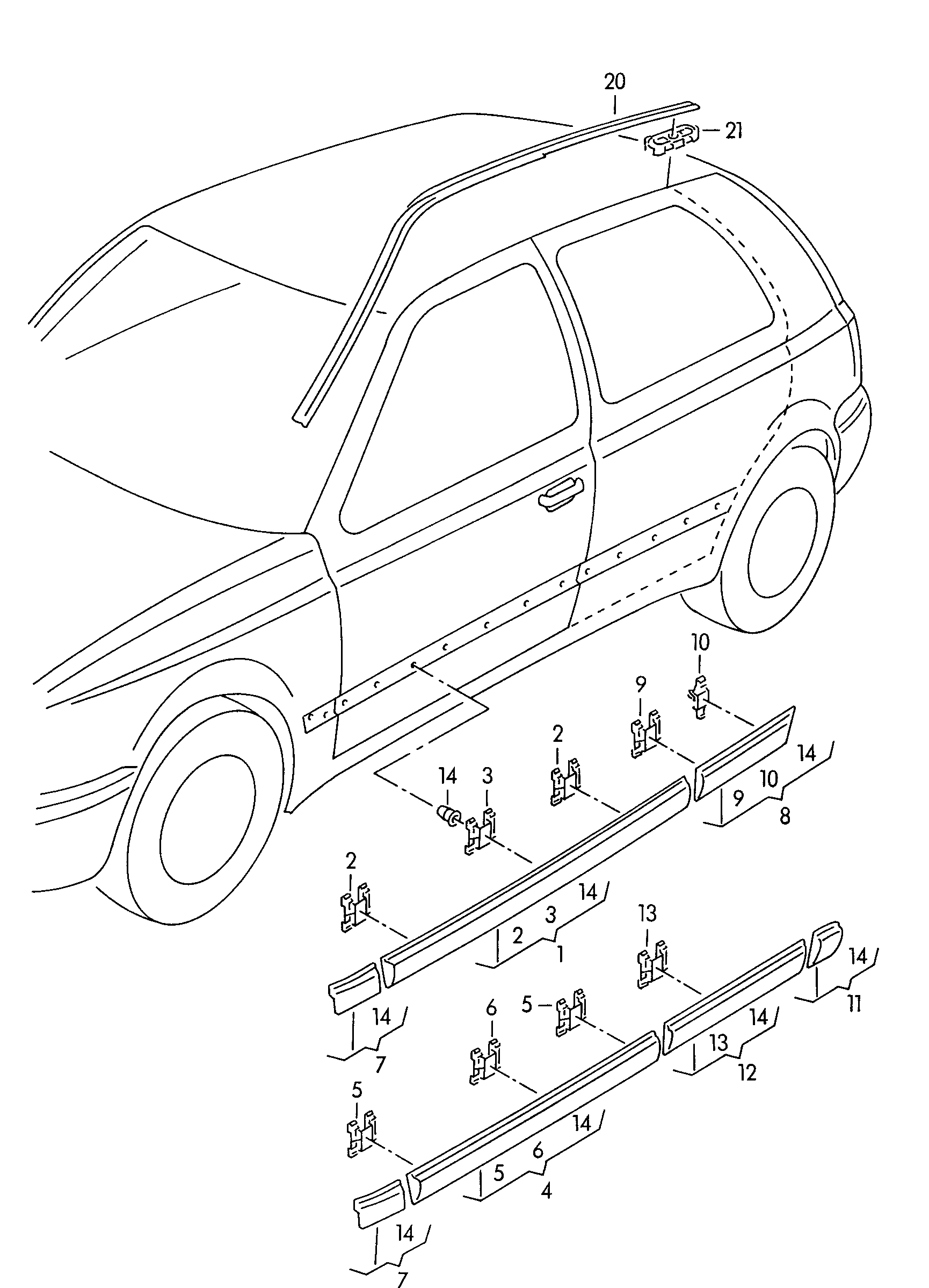 VW 1H0 853 585 - Apdares / Aizsarguzliku komplekts autodraugiem.lv