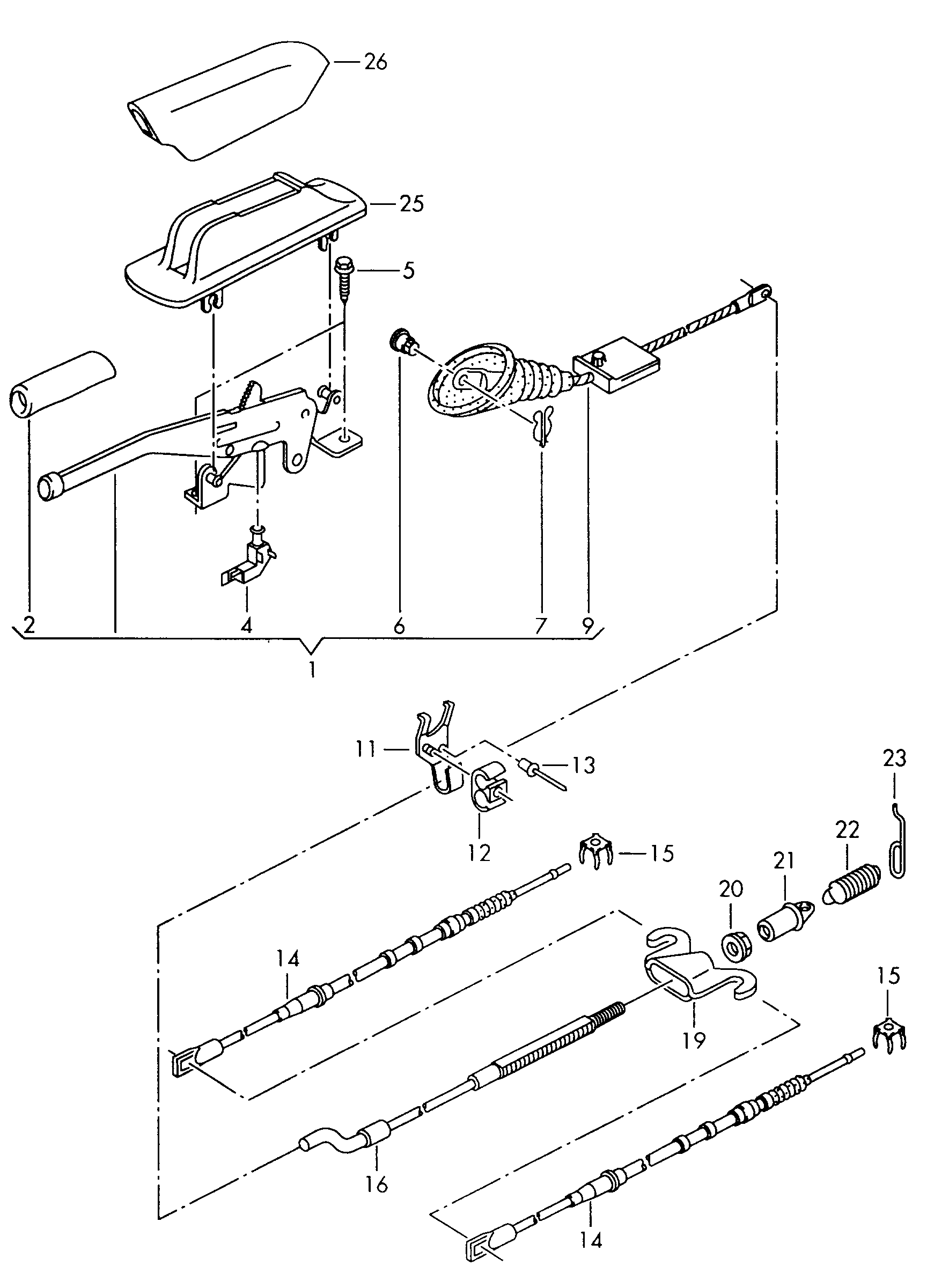 Seat 7M3711472 - Trose, Stāvbremžu sistēma autodraugiem.lv