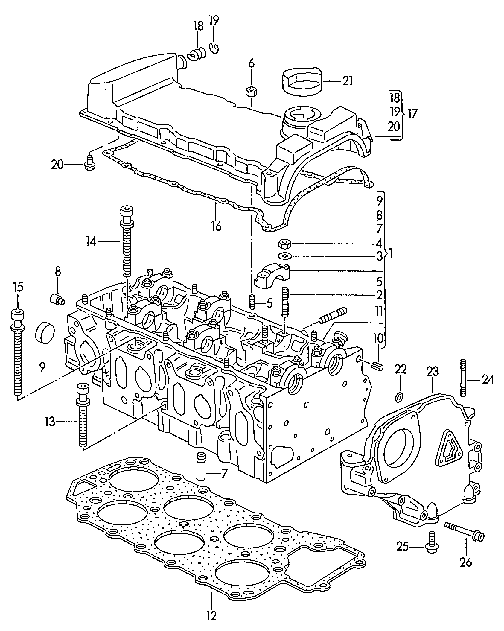 AUDI 021 103 383 L - Blīve, Motora bloka galva autodraugiem.lv