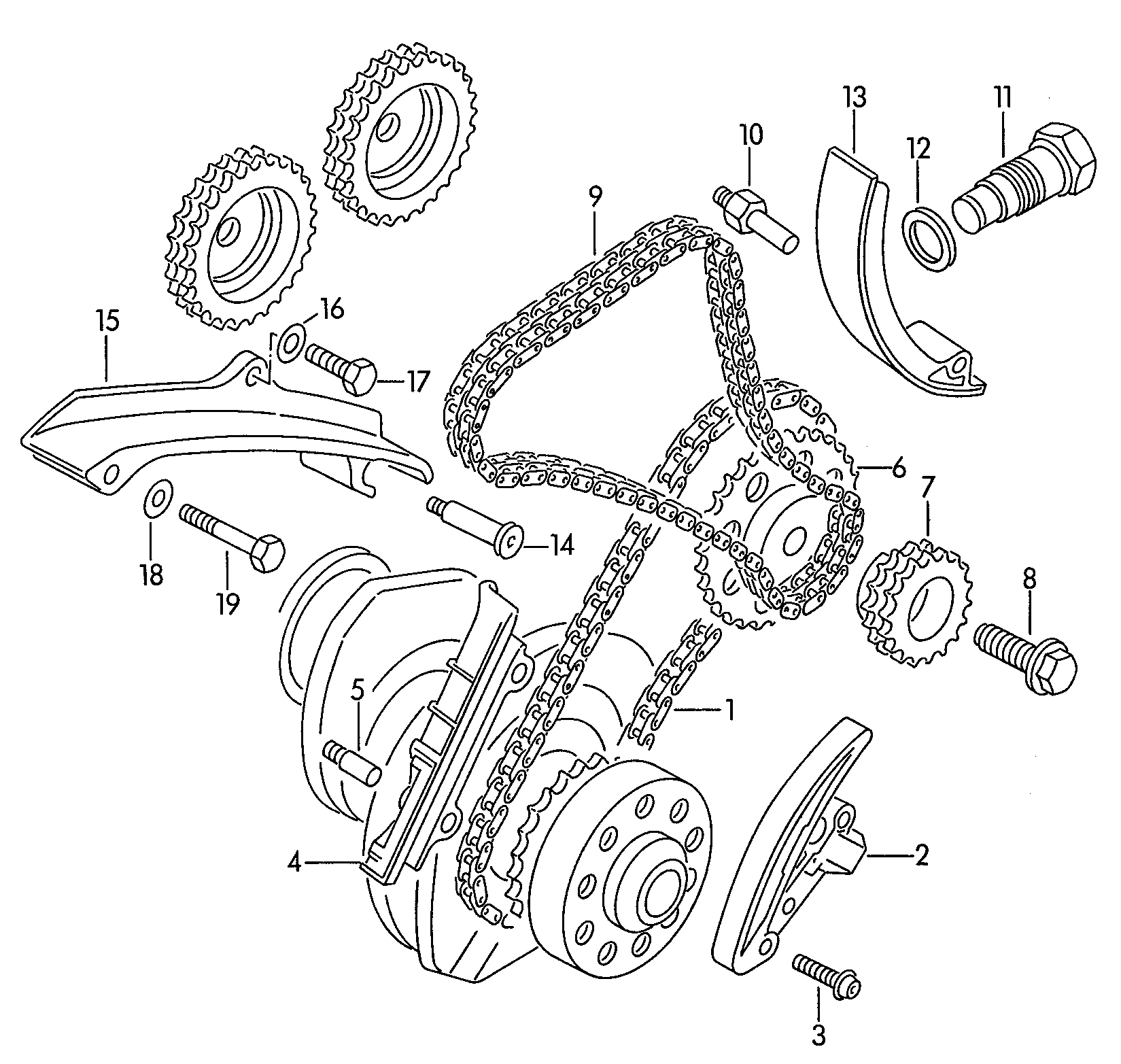 VAG 021 109 507 A - Spriegotājs, Piedziņas ķēde autodraugiem.lv