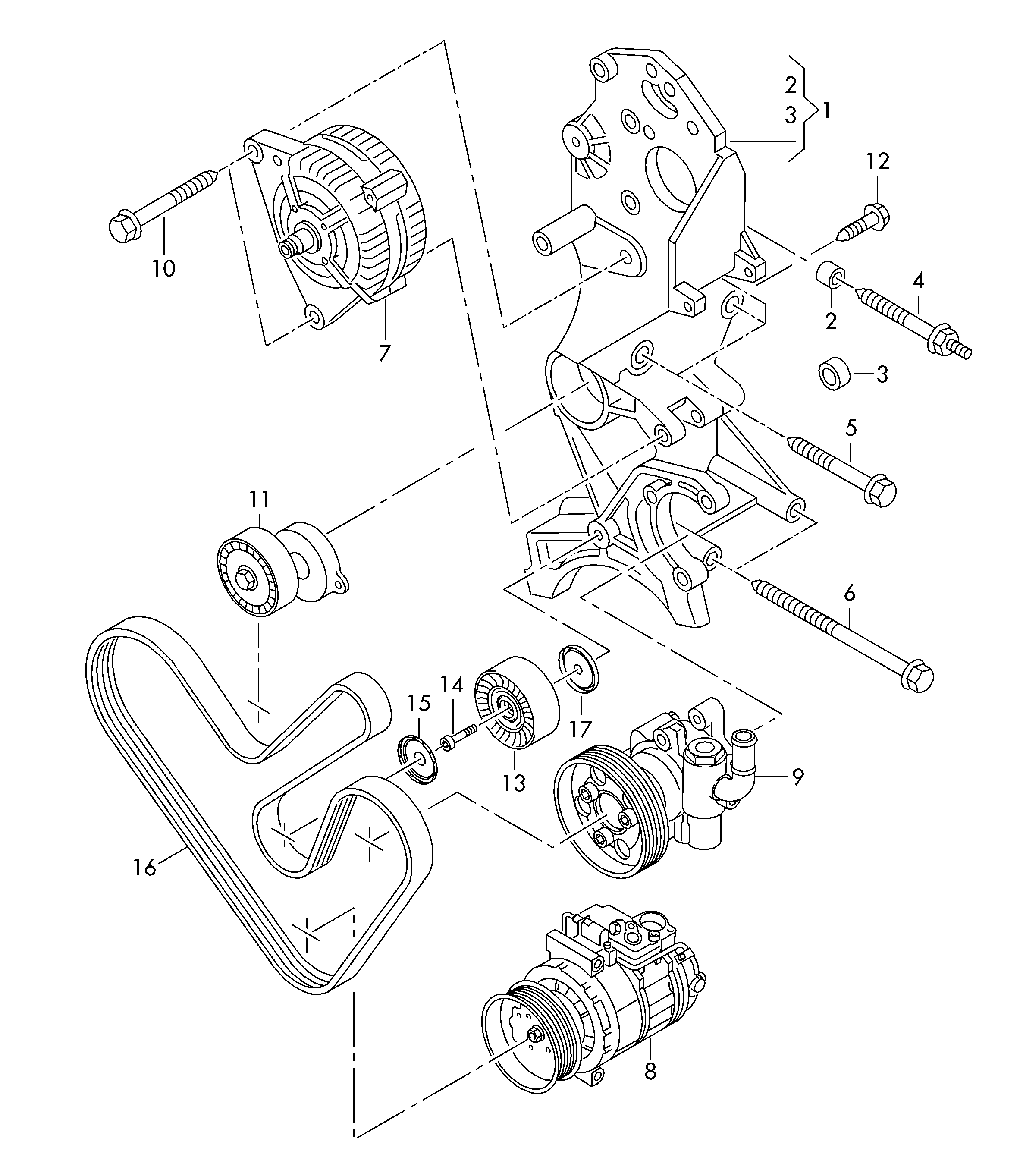 Seat 03L 903 137 AC - Ķīļrievu siksnu komplekts autodraugiem.lv