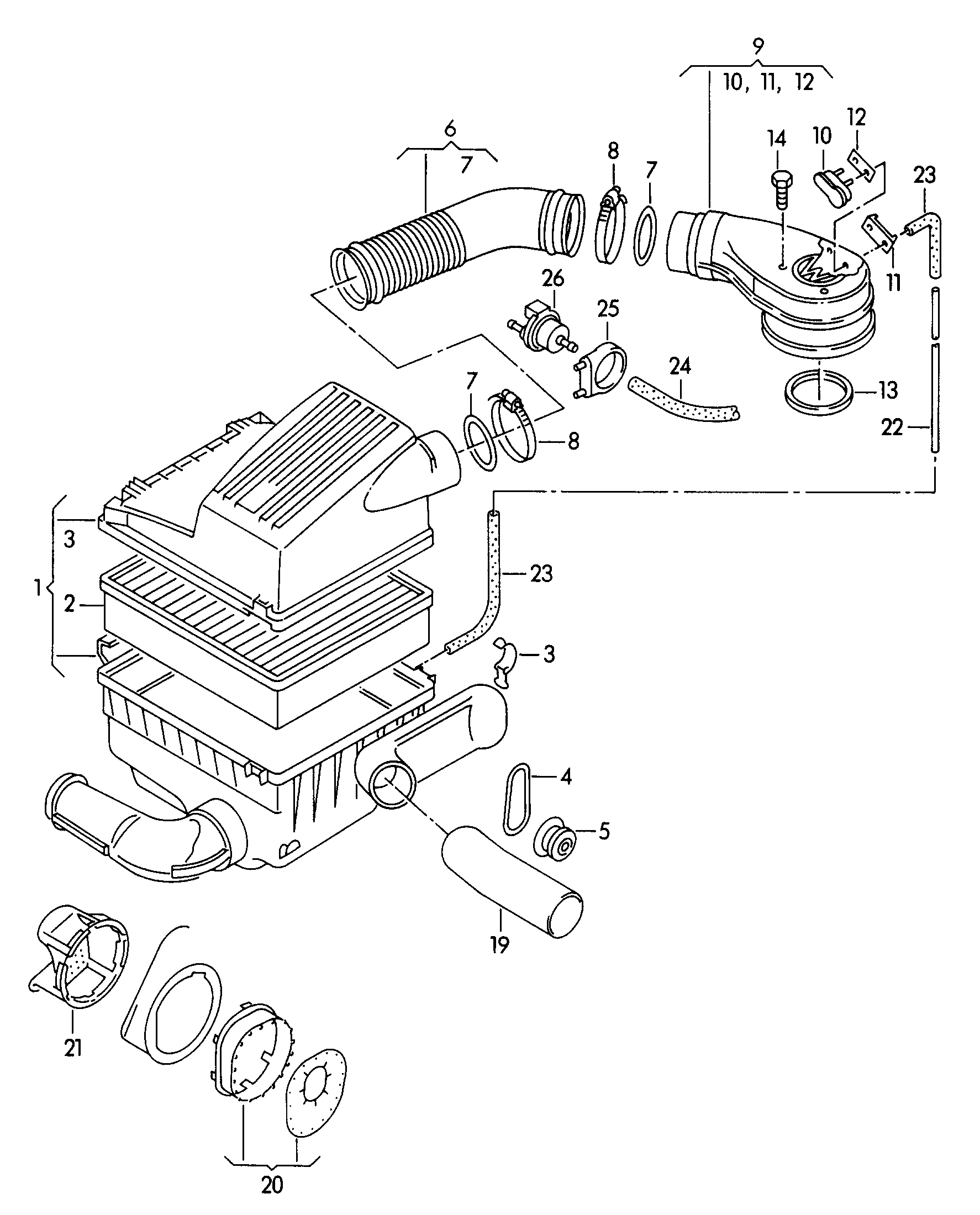 VW 1H0 129 620 - Gaisa filtrs autodraugiem.lv