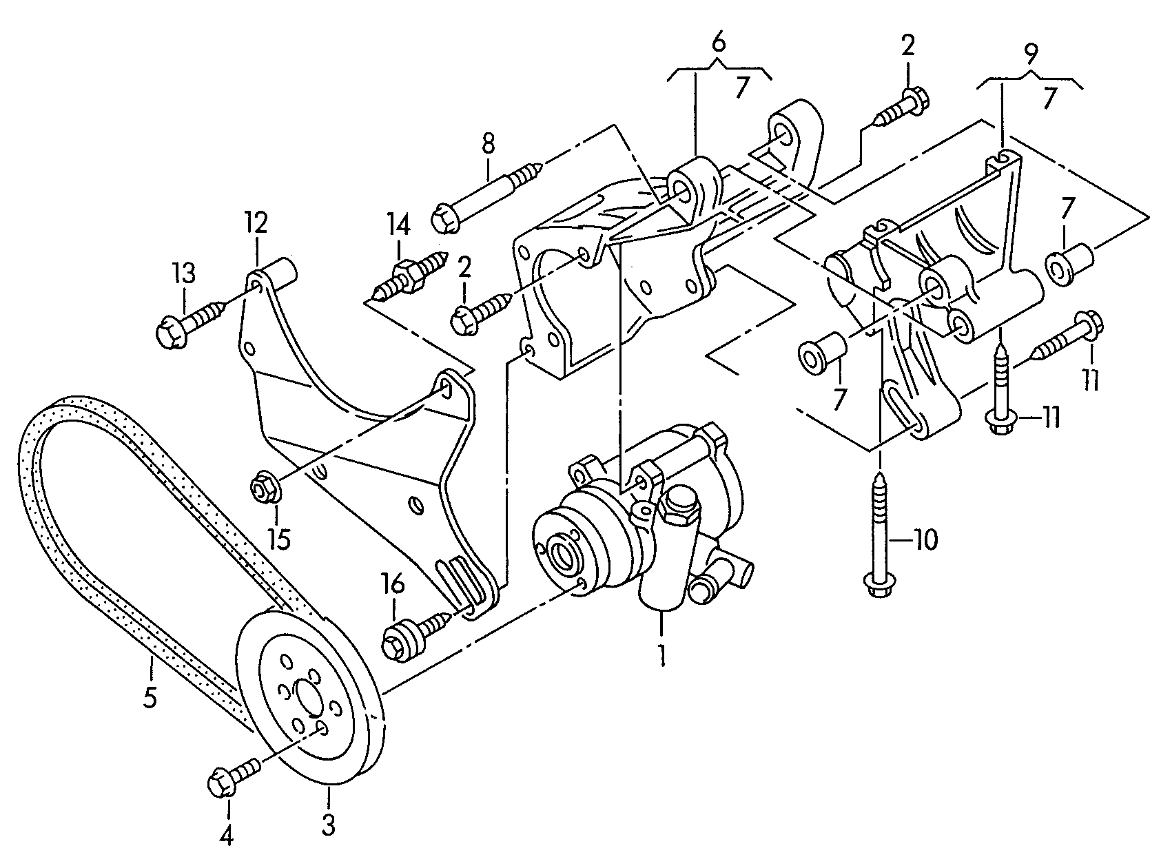 VW 037145157DX - Hidrosūknis, Stūres iekārta autodraugiem.lv