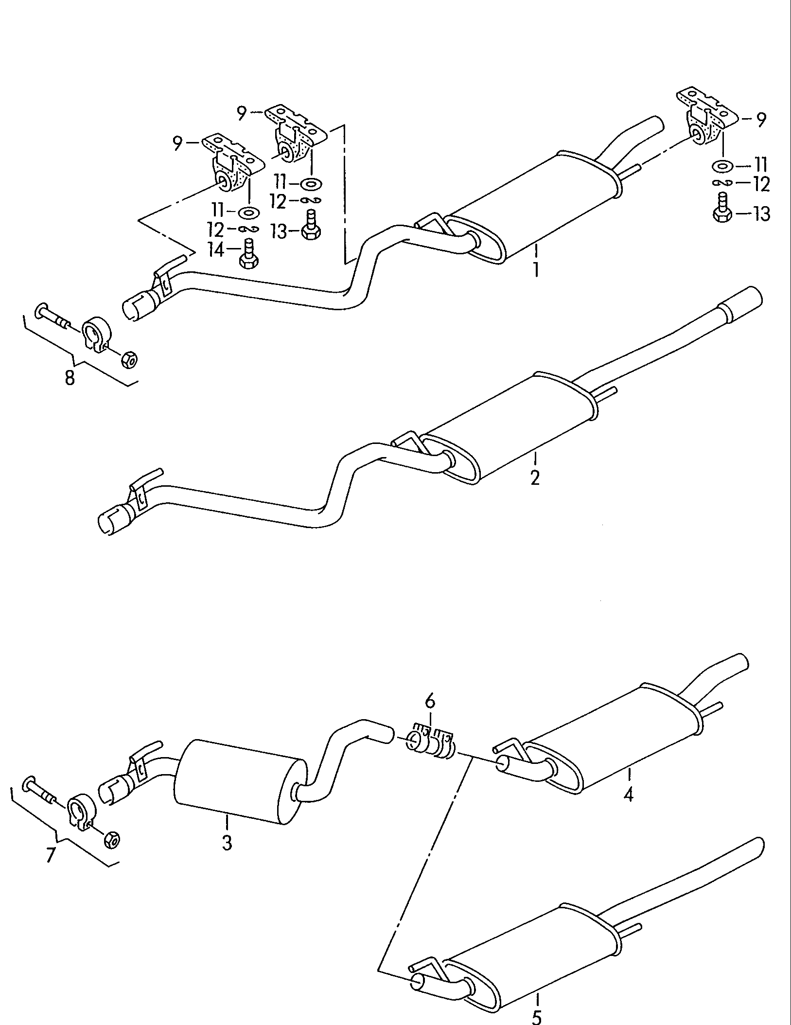 VAG 1H5 253 609 P - Izplūdes gāzu trokšņa slāpētājs (pēdējais) autodraugiem.lv