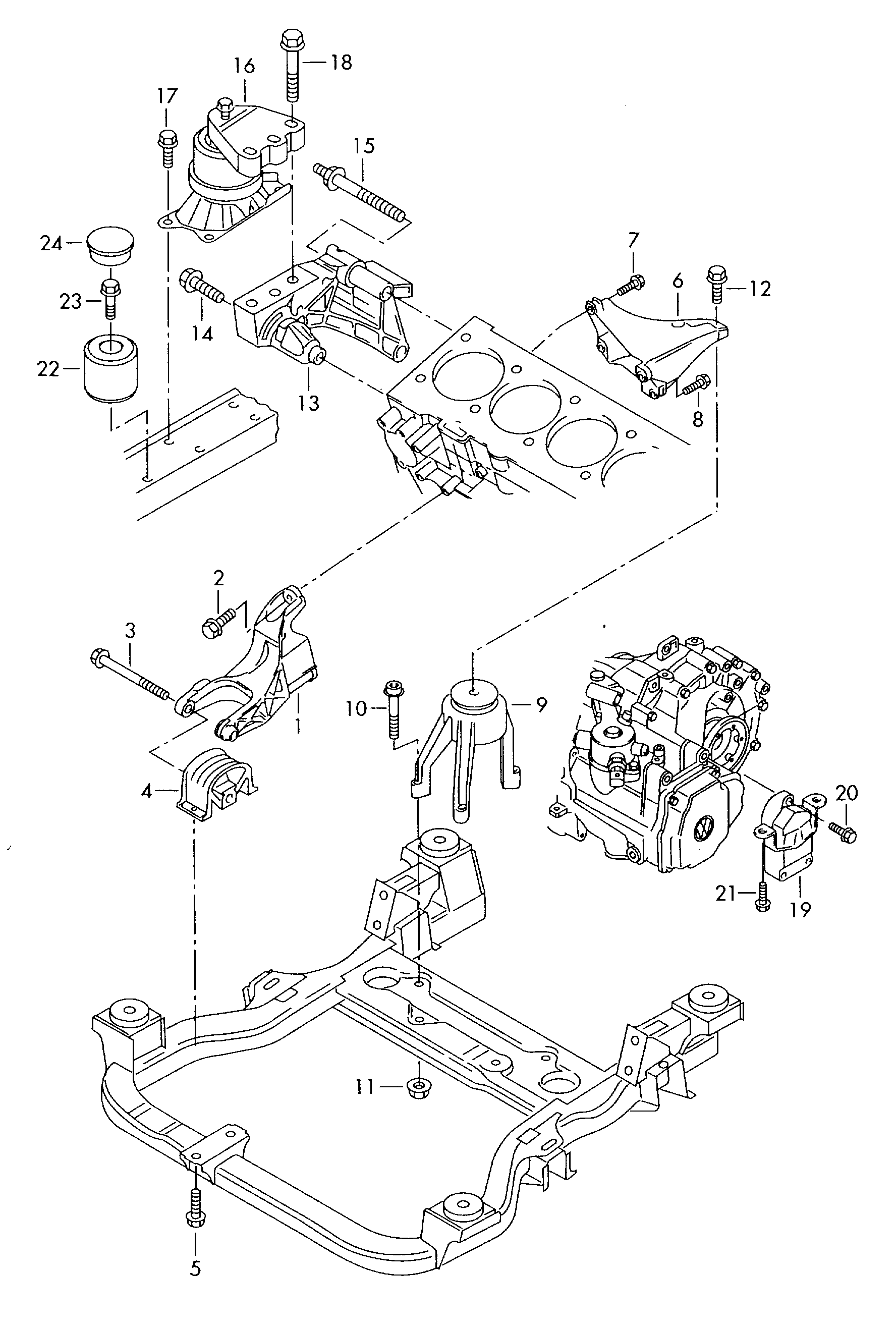 Seat 7H0 199 256 F - Piekare, Dzinējs autodraugiem.lv