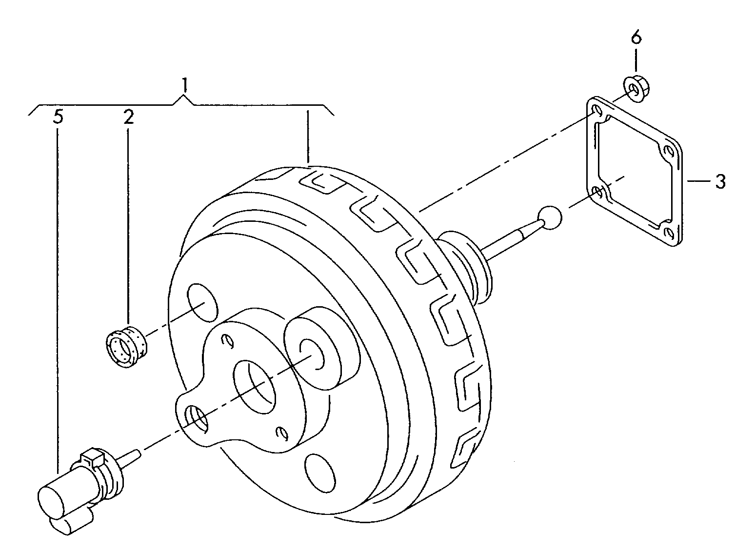 VAG 7H0 612 105 D - Bremžu pastiprinātājs autodraugiem.lv