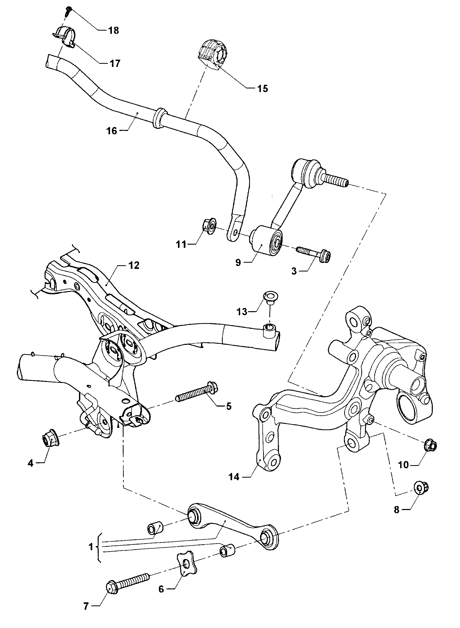 VAG 1K0 511 439 E - Kronšteins, Stabilizatora bukse autodraugiem.lv