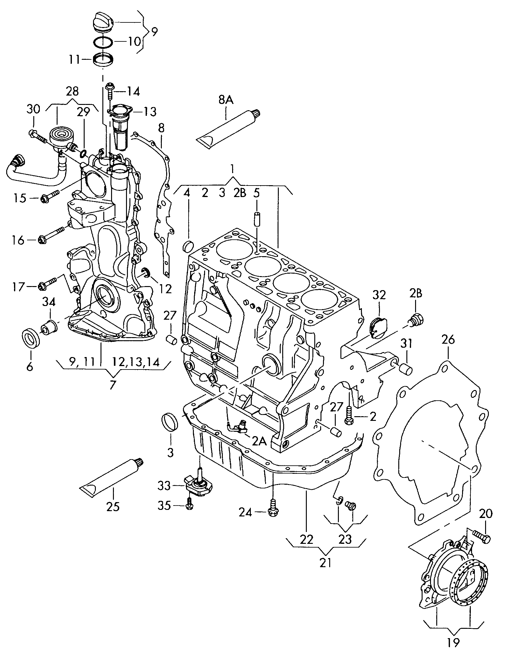 VAG 03C 109 287 G - Blīve, Stūres mehānisma karteris autodraugiem.lv