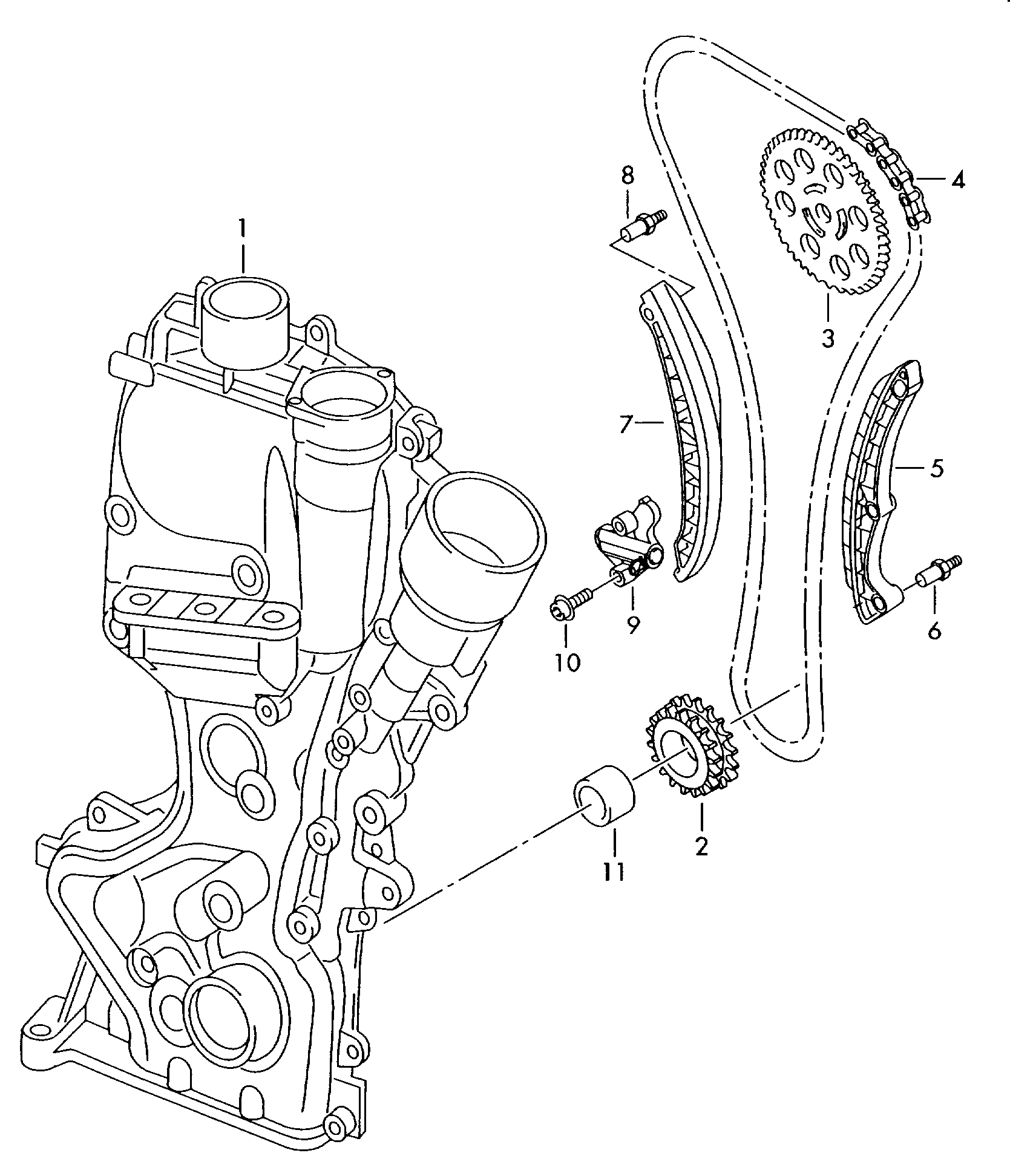 Skoda 03C 109 507 AH - Sadales vārpstas piedziņas ķēdes komplekts autodraugiem.lv