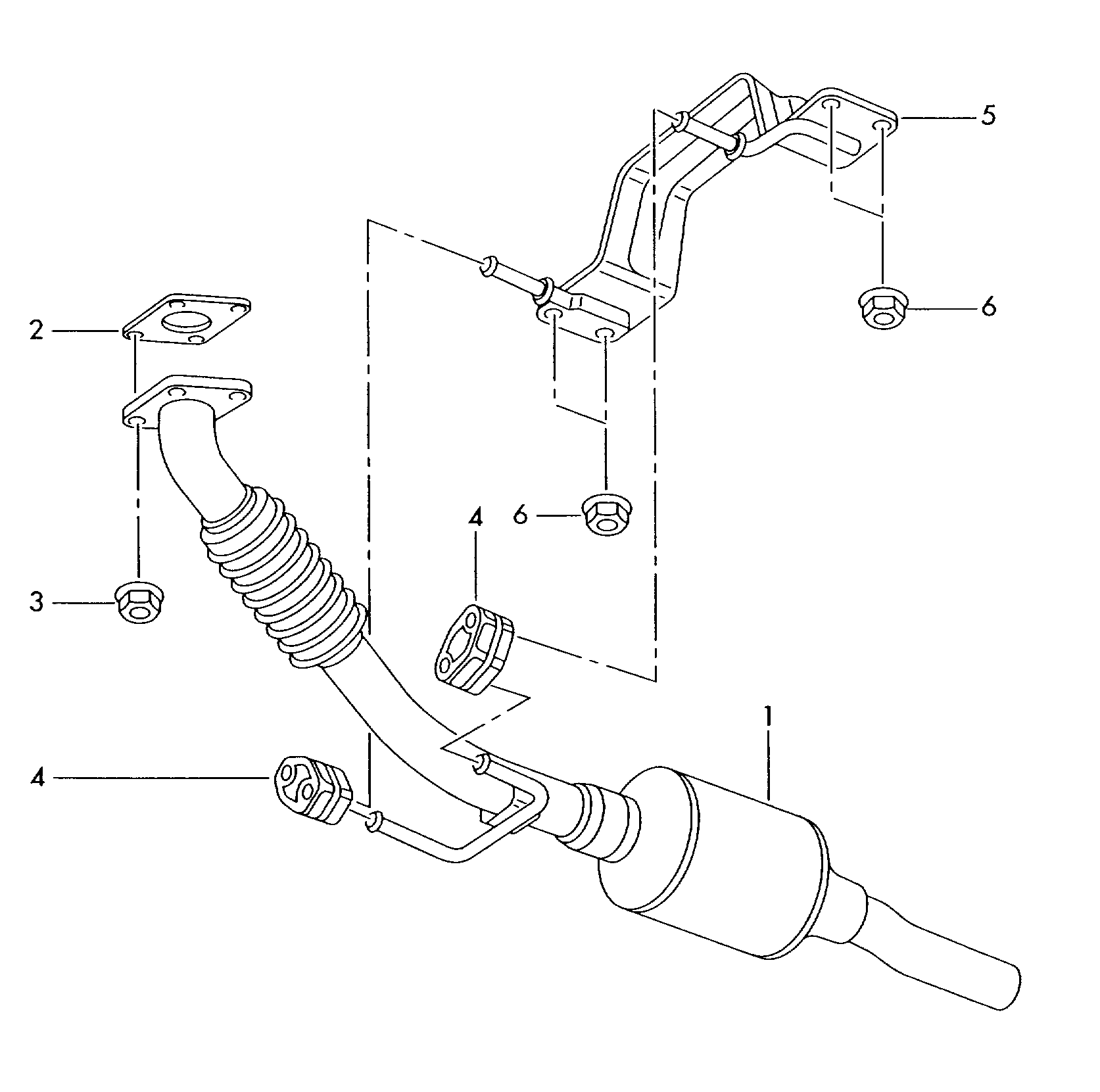 Seat 6X0 253 147 - Kronšteins, Trokšņa slāpētājs autodraugiem.lv