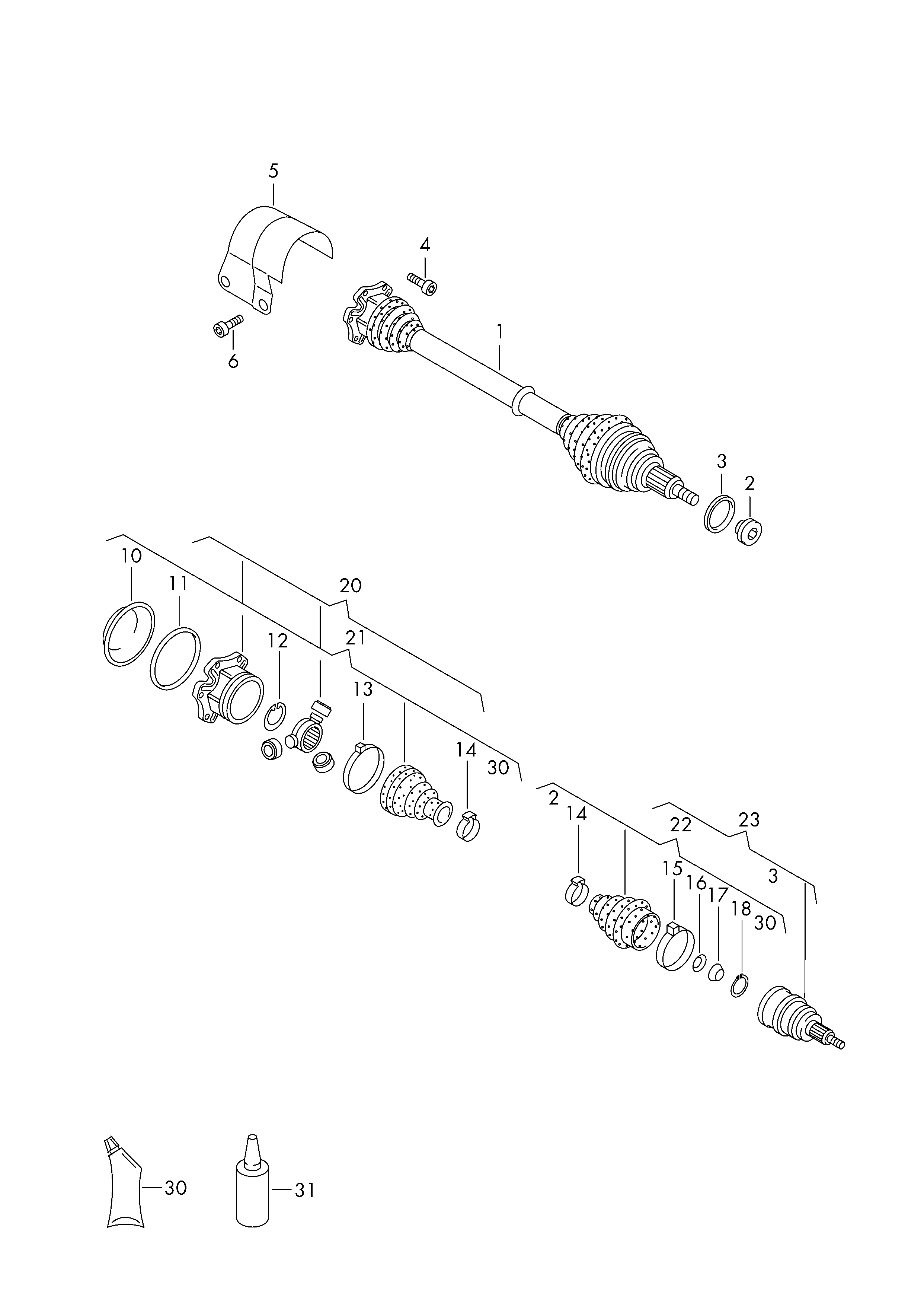 Skoda 6Q0 407 451 LX - Piedziņas vārpsta autodraugiem.lv