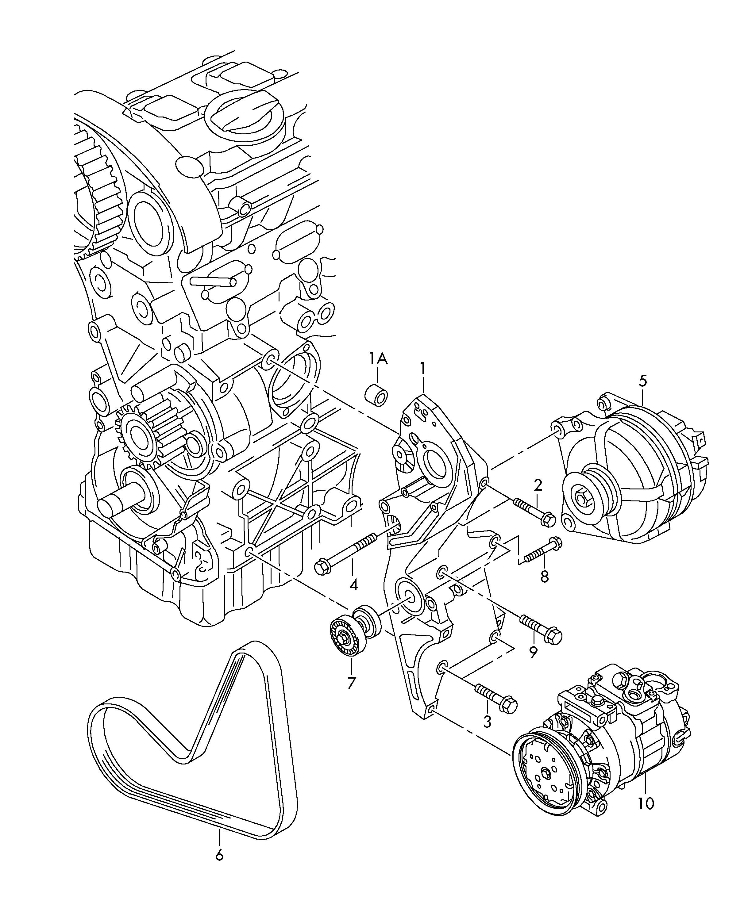 Skoda 038 903 315 AP - Siksnas spriegotājs, Ķīļsiksna autodraugiem.lv