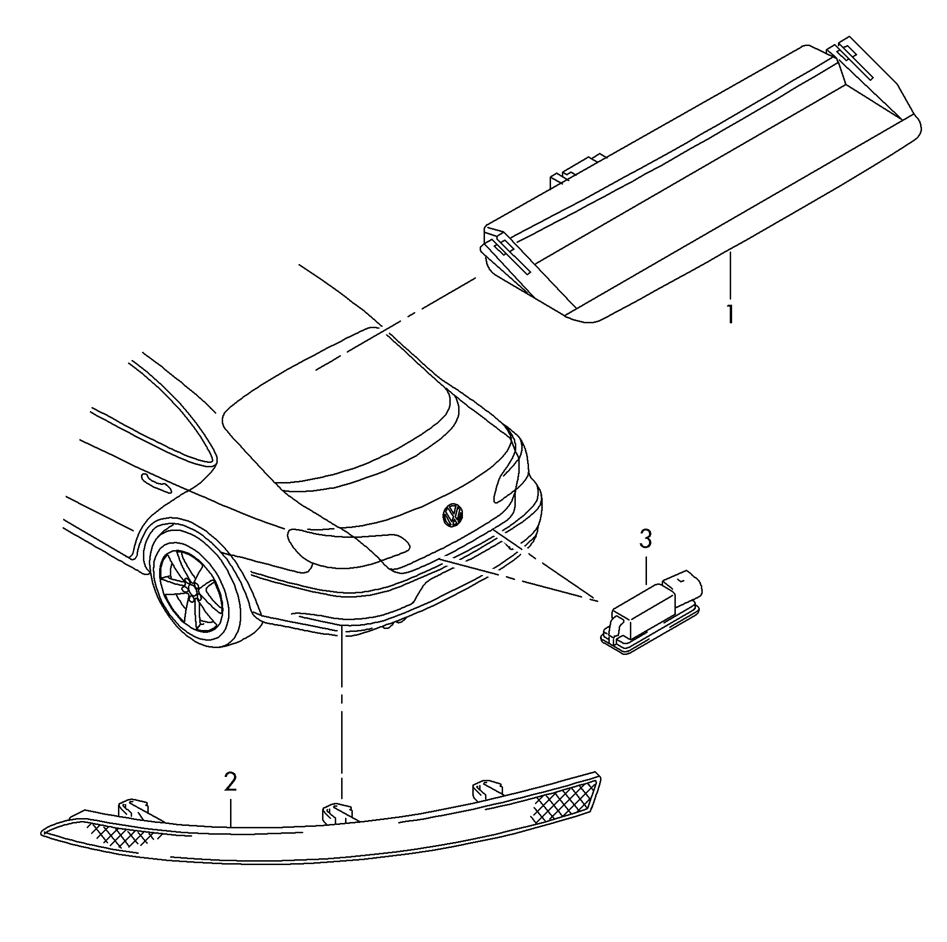 VAG 1K8943021C - Numurzīmes apgaismojuma lukturis autodraugiem.lv