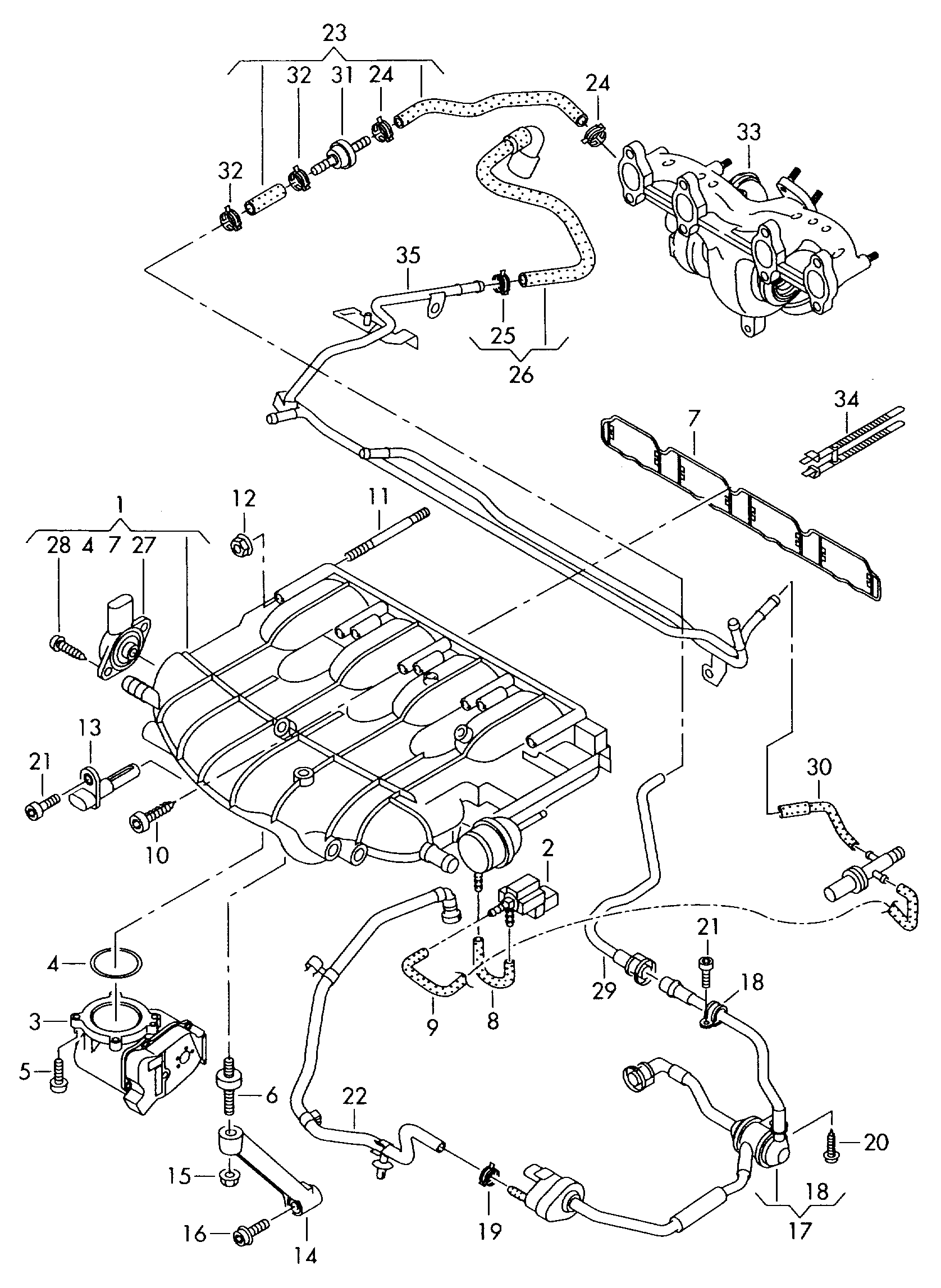 VW 07L 907 386 - Devējs, Ieplūdes kolektora pārslēgšanas aizvars autodraugiem.lv