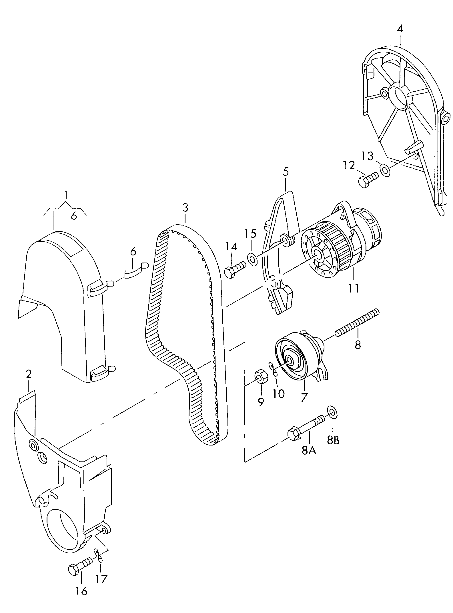 AUDI 030109119F - Zobsiksna autodraugiem.lv