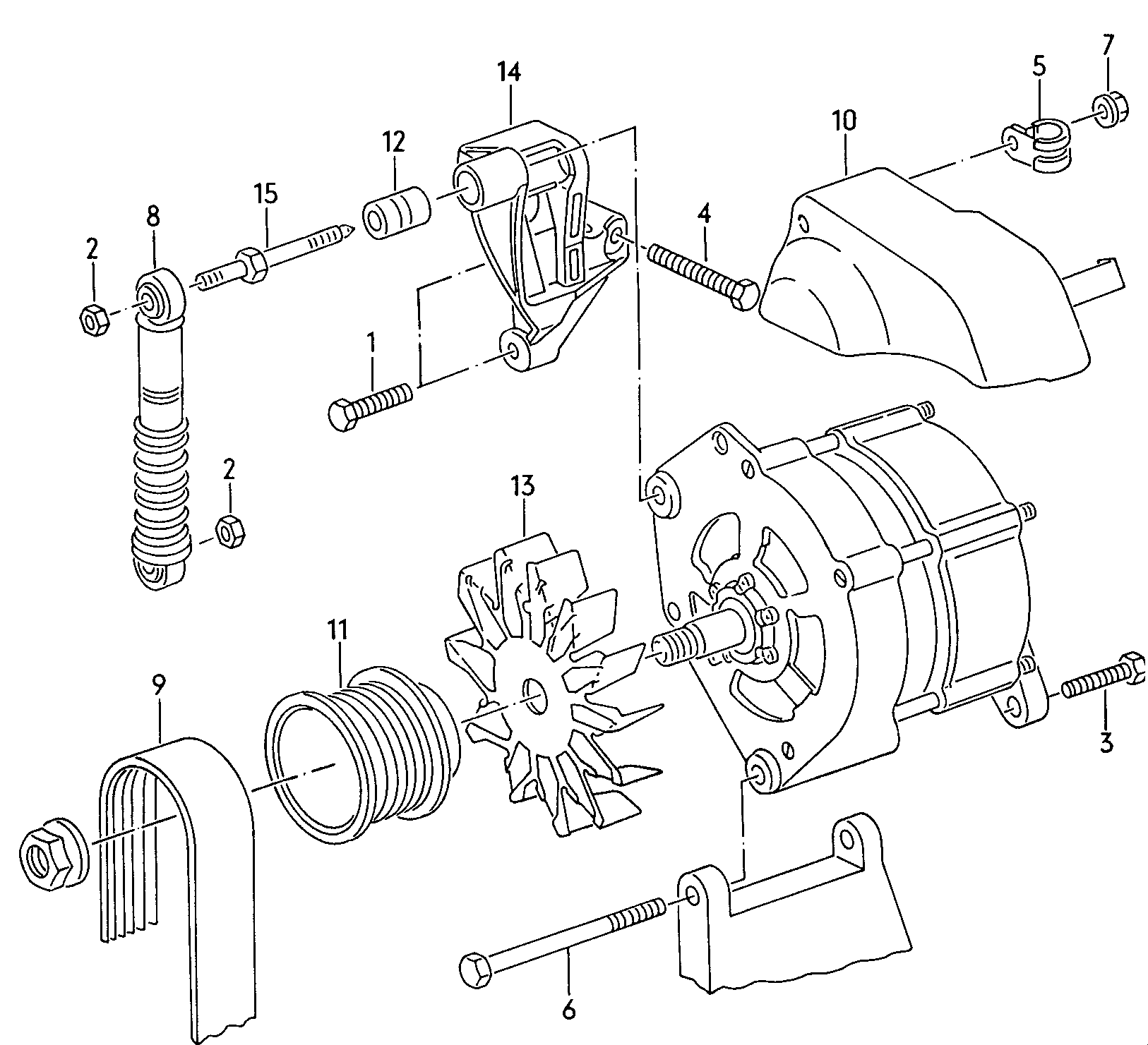 VW 037903181 - Piedziņas skriemelis, Ģenerators autodraugiem.lv
