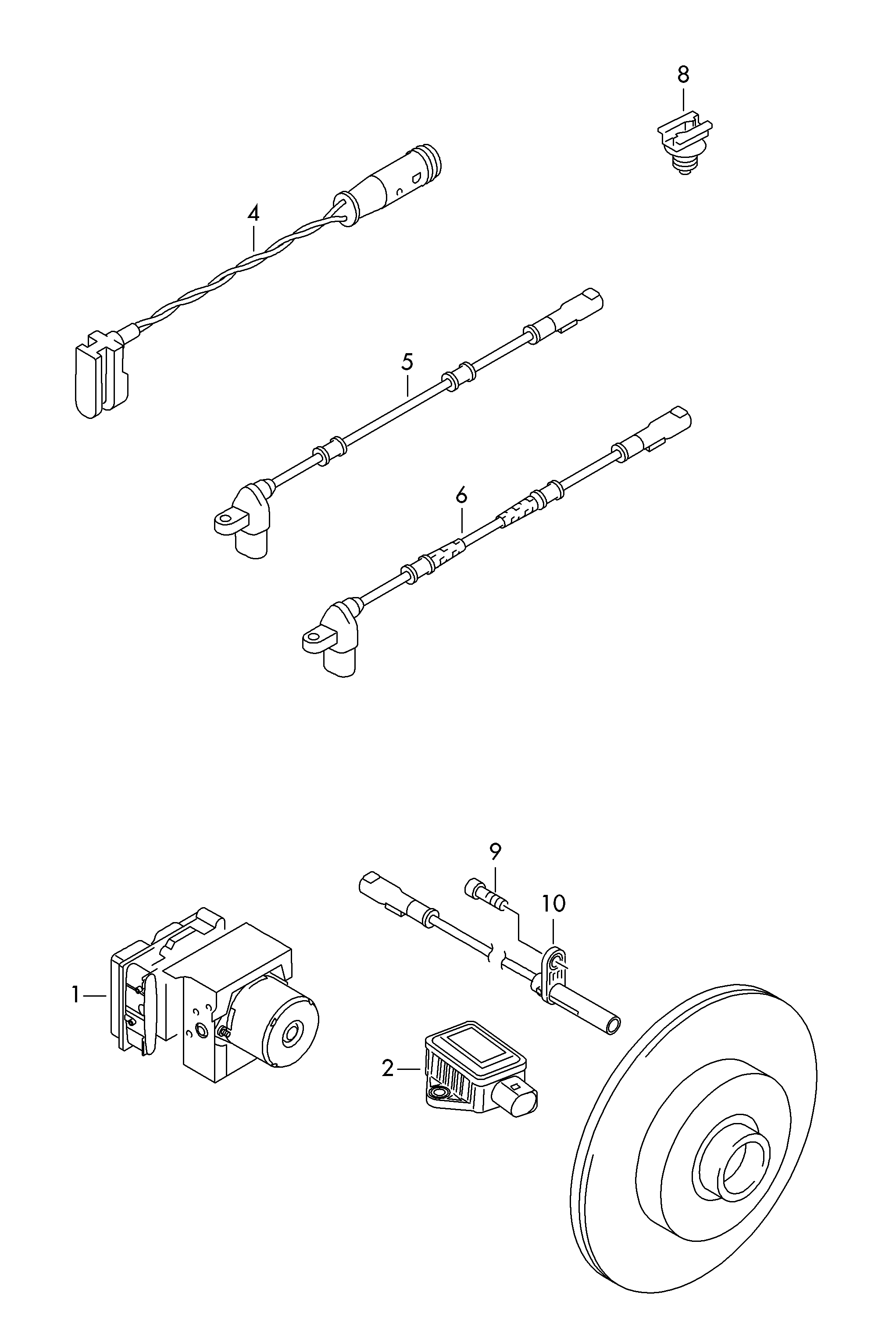 VW 2E0 927 748 S - Devējs, Riteņu griešanās ātrums autodraugiem.lv