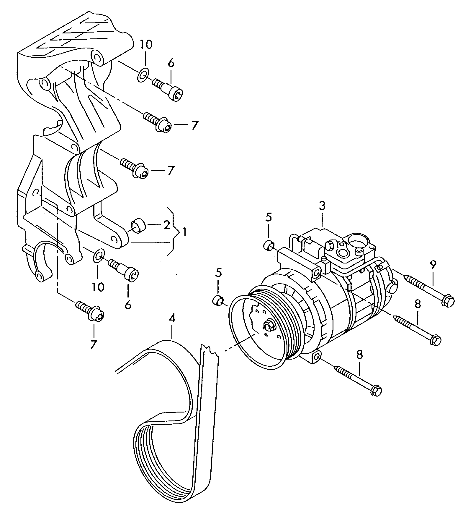 Bentley 3B0820803C - Kompresors, Gaisa kond. sistēma autodraugiem.lv