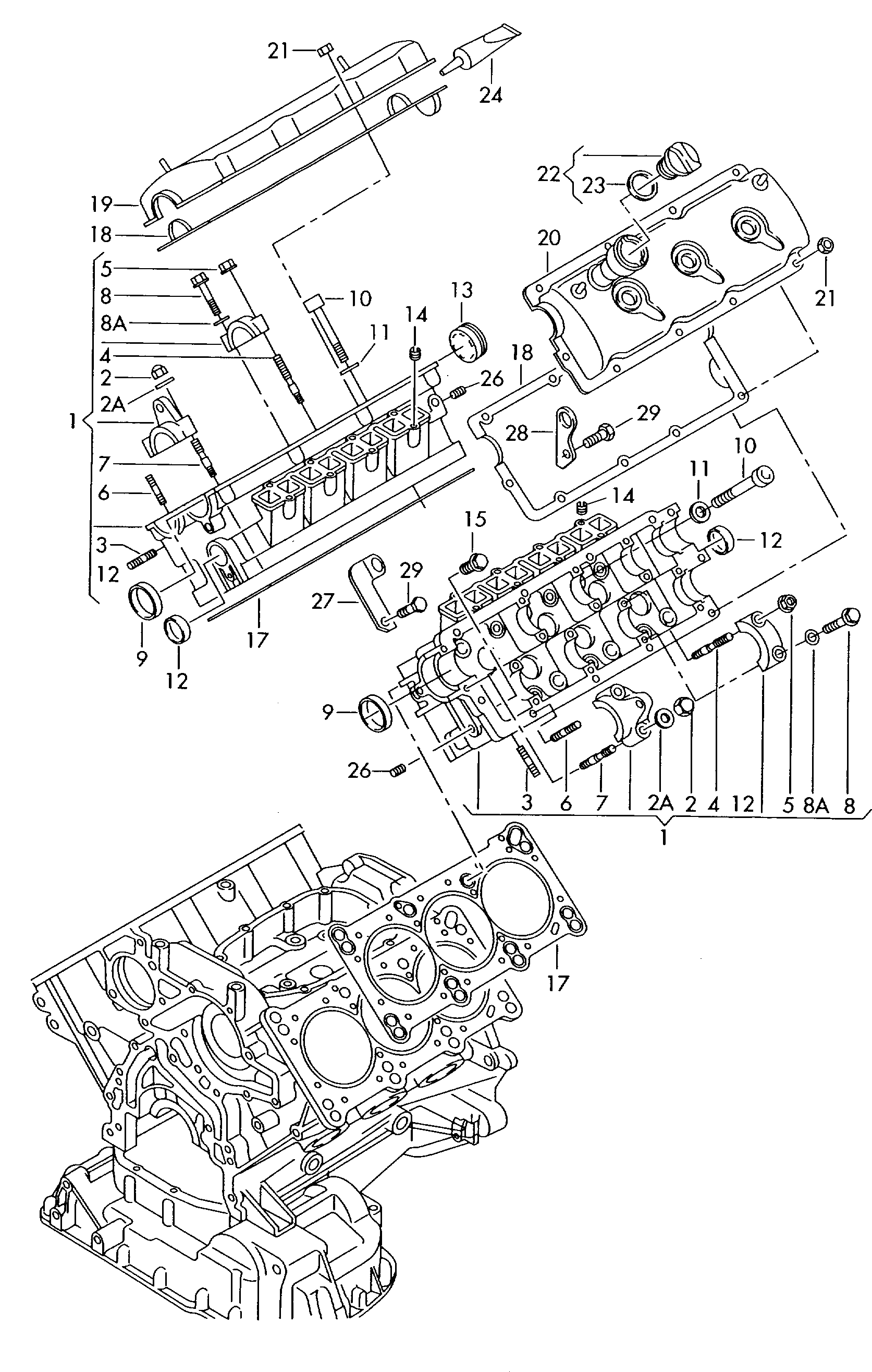 VW N  01024021 - Skrūve, Izplūdes sistēma autodraugiem.lv