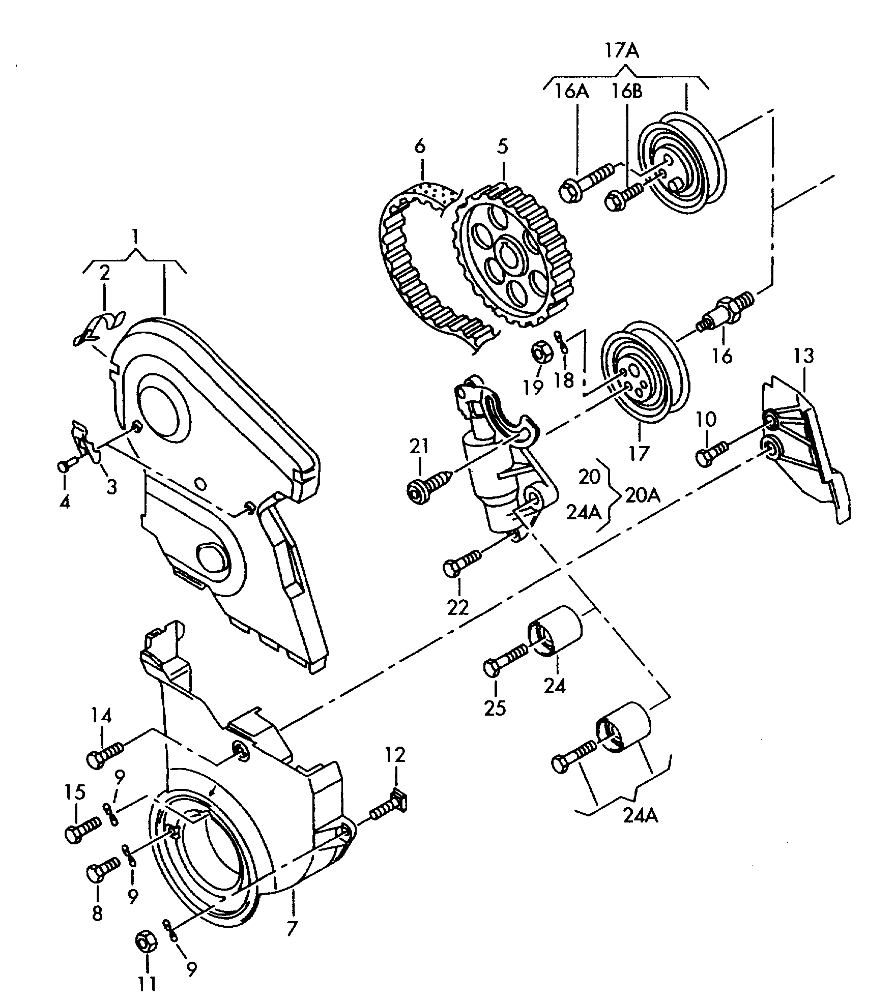 VW 058 198 479 - Zobsiksnas komplekts autodraugiem.lv