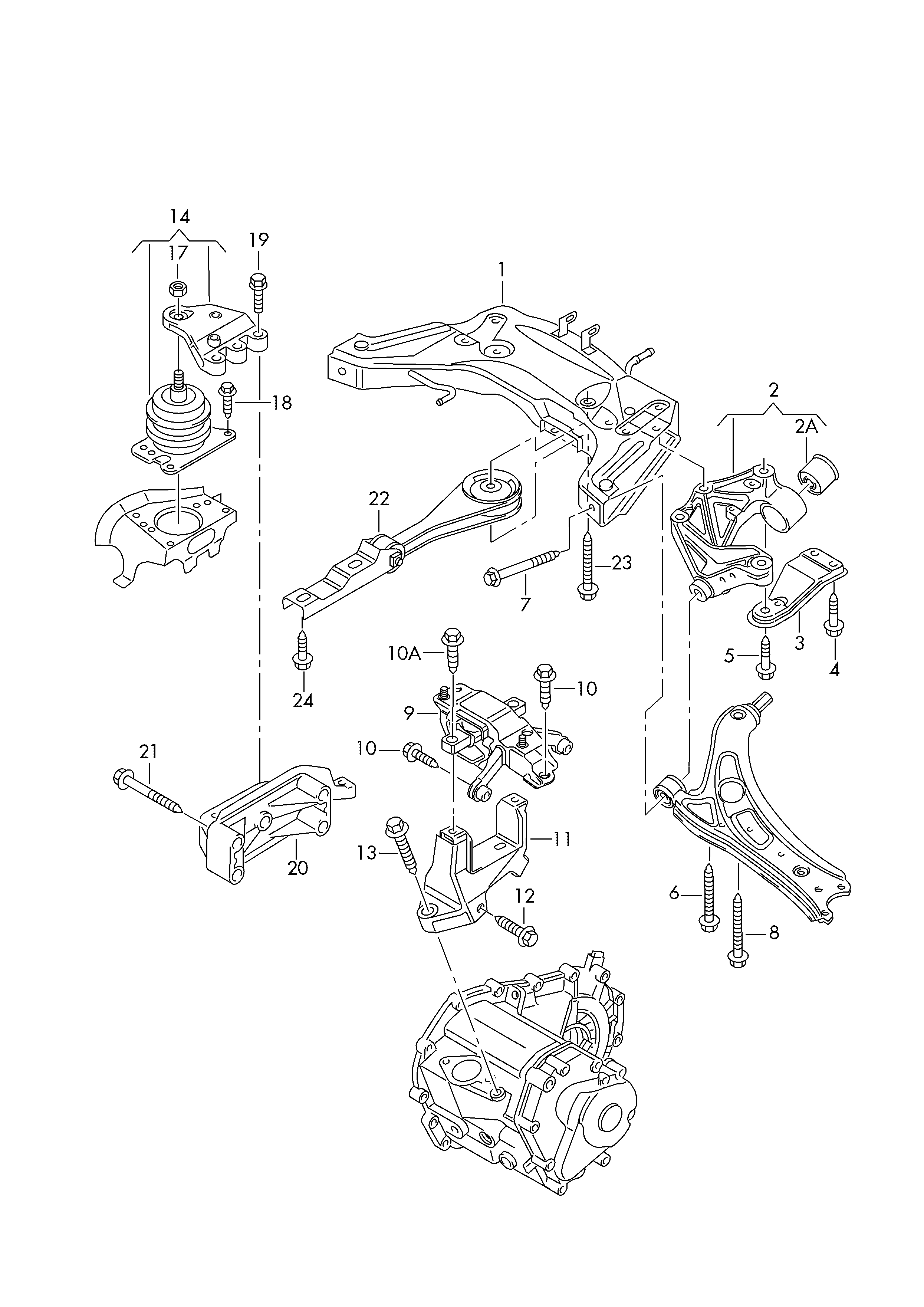 VW 1K0 407 183 E - Piekare, Šķērssvira autodraugiem.lv