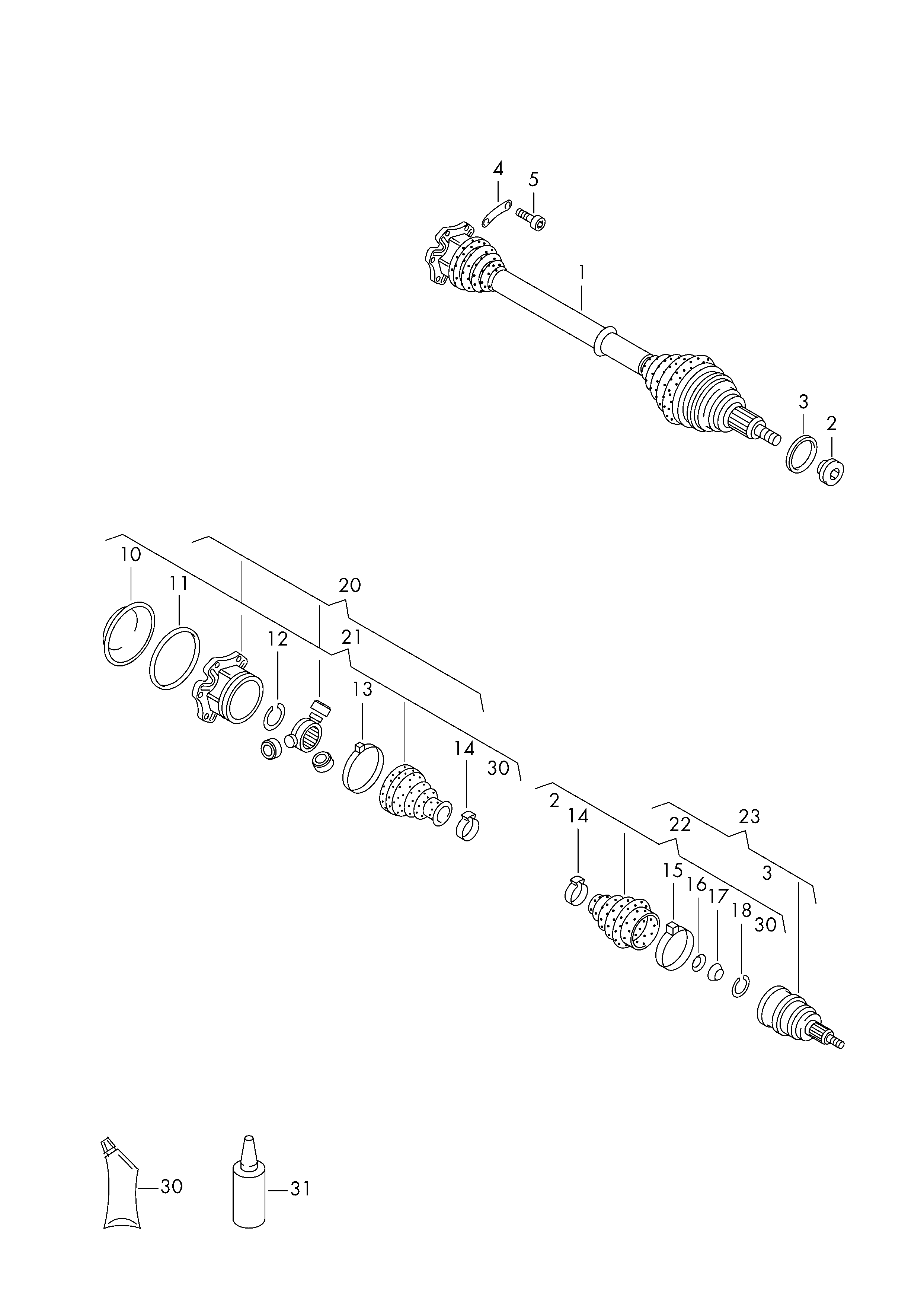 VAG 6C0 498 203 - Putekļusargs, Piedziņas vārpsta autodraugiem.lv