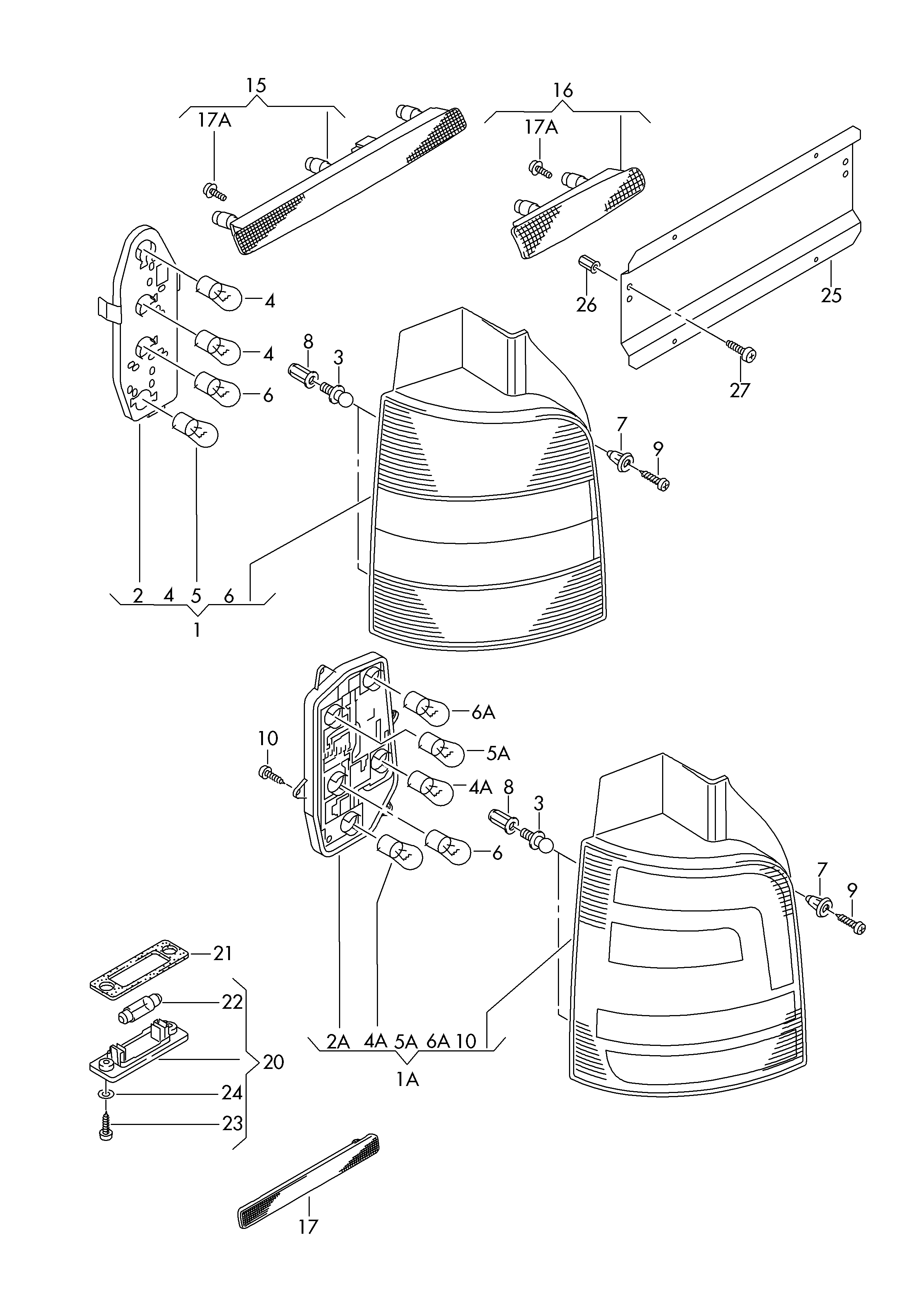 VW 7E0945105A - Atstarotājs autodraugiem.lv