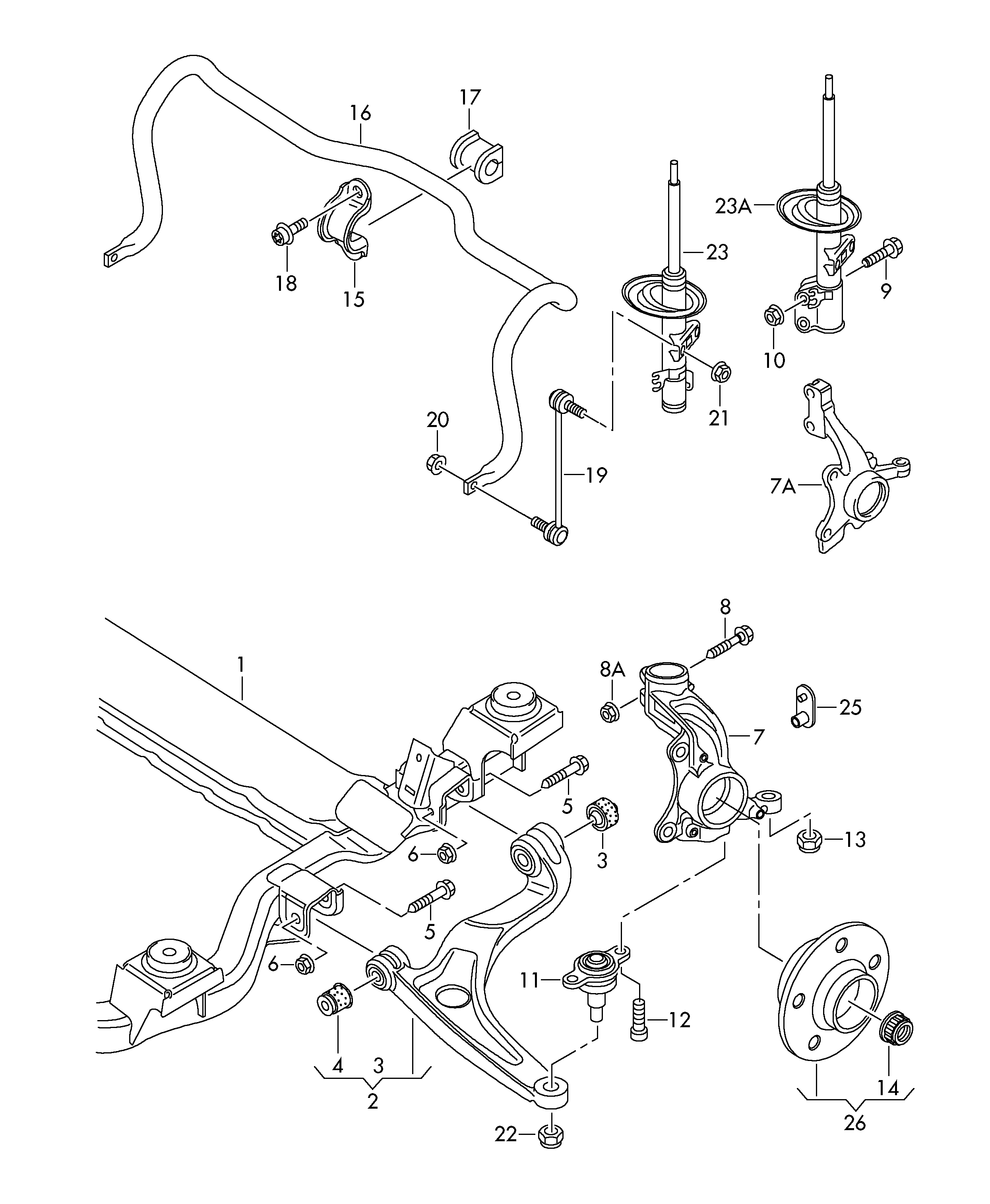 Skoda 7E0 407 151 B - Neatkarīgās balstiekārtas svira, Riteņa piekare autodraugiem.lv