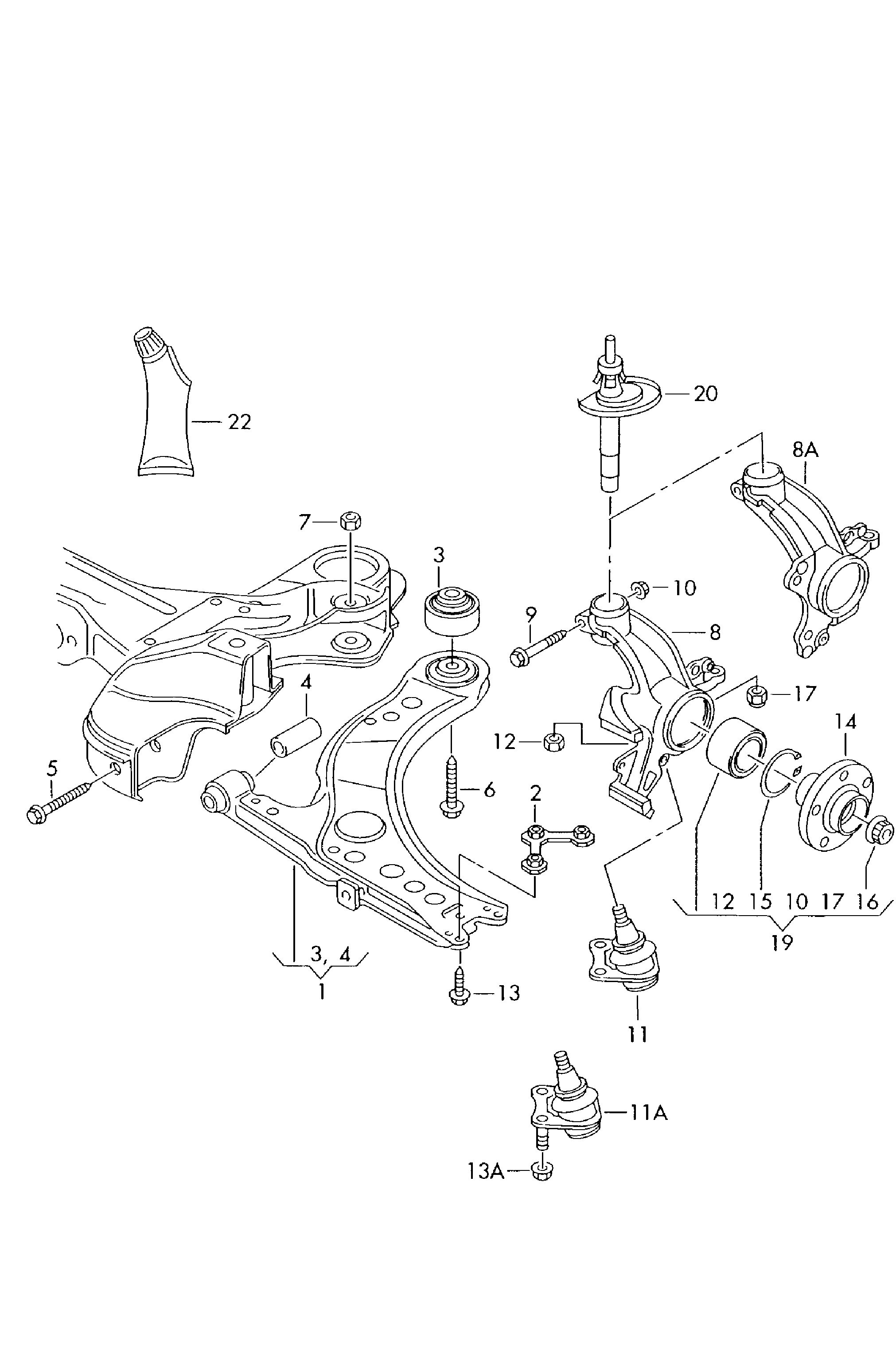 Seat 1J0 407 255 AJ - Piekare, Riteņu gutņa korpuss autodraugiem.lv