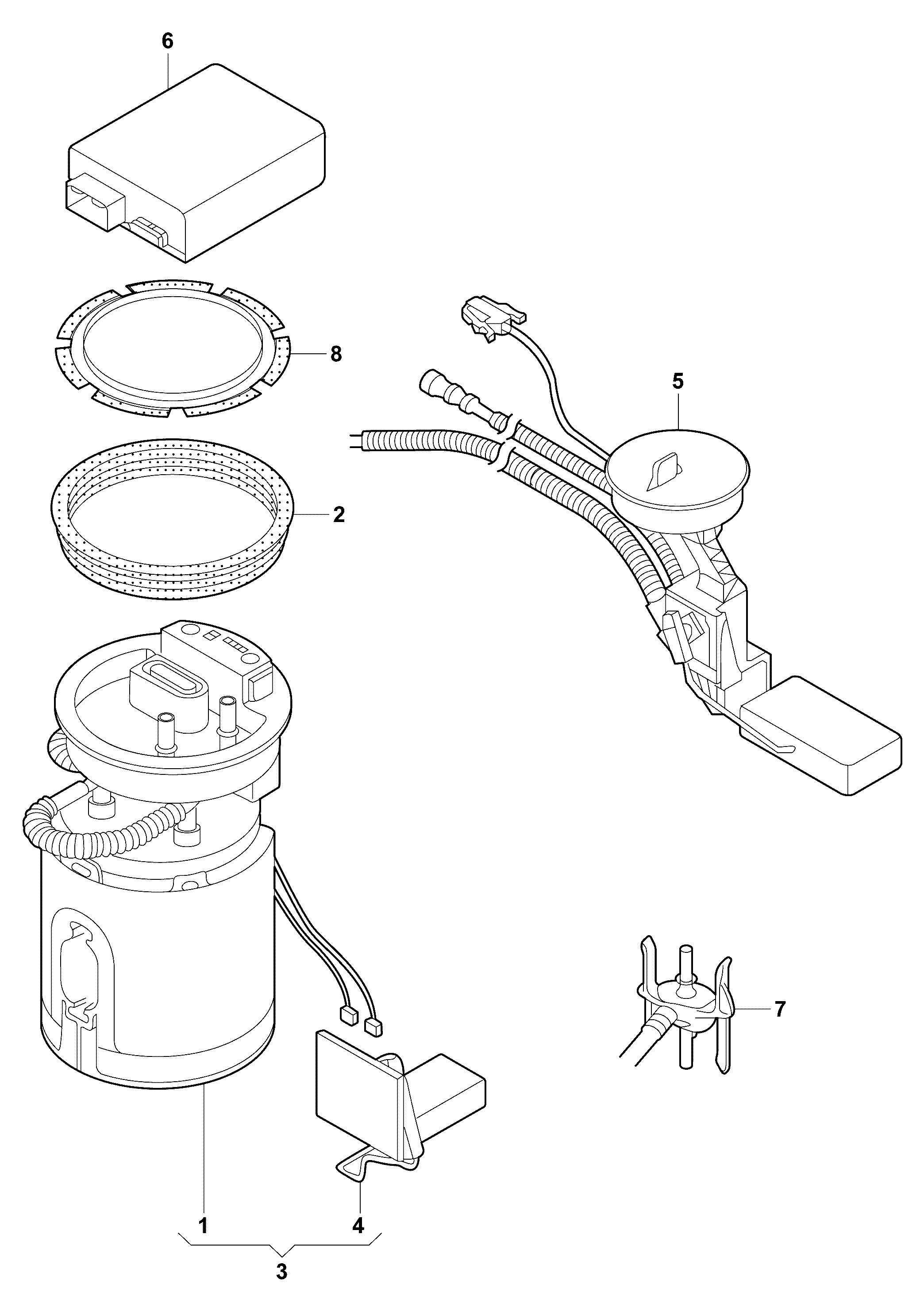 AUDI 7M3919088A - Degvielas sūkņa modulis autodraugiem.lv