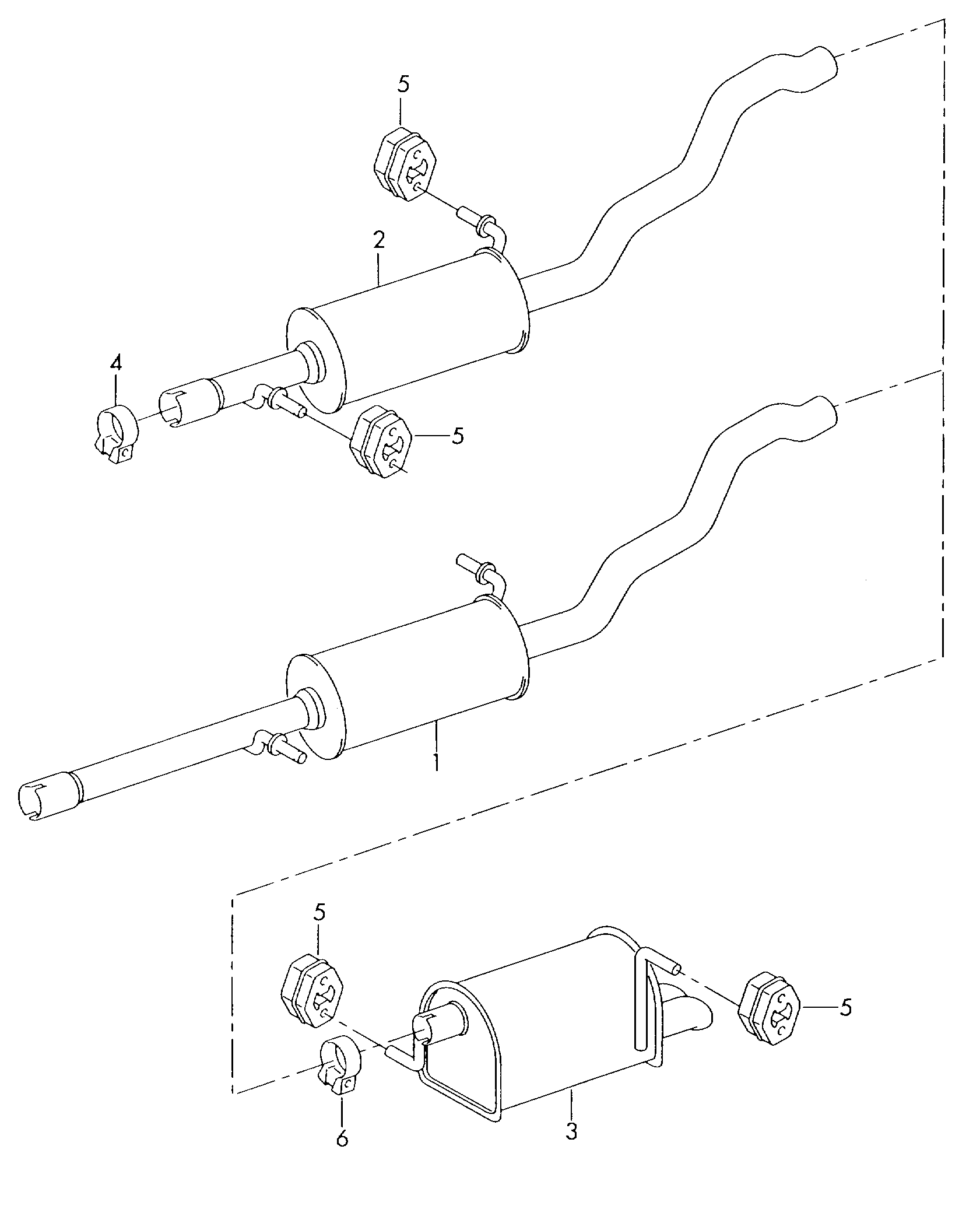 Seat 7M3253409G - Izplūdes gāzu trokšņa slāpētājs (pēdējais) autodraugiem.lv