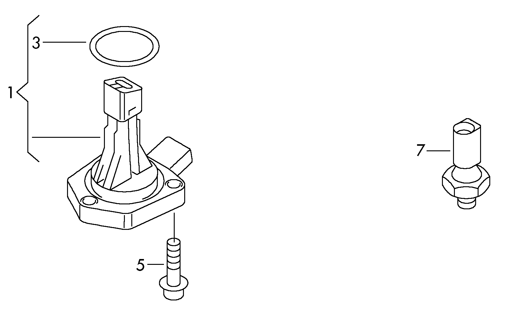 Skoda 04L 907 660 C - Devējs, Motoreļļas līmenis autodraugiem.lv