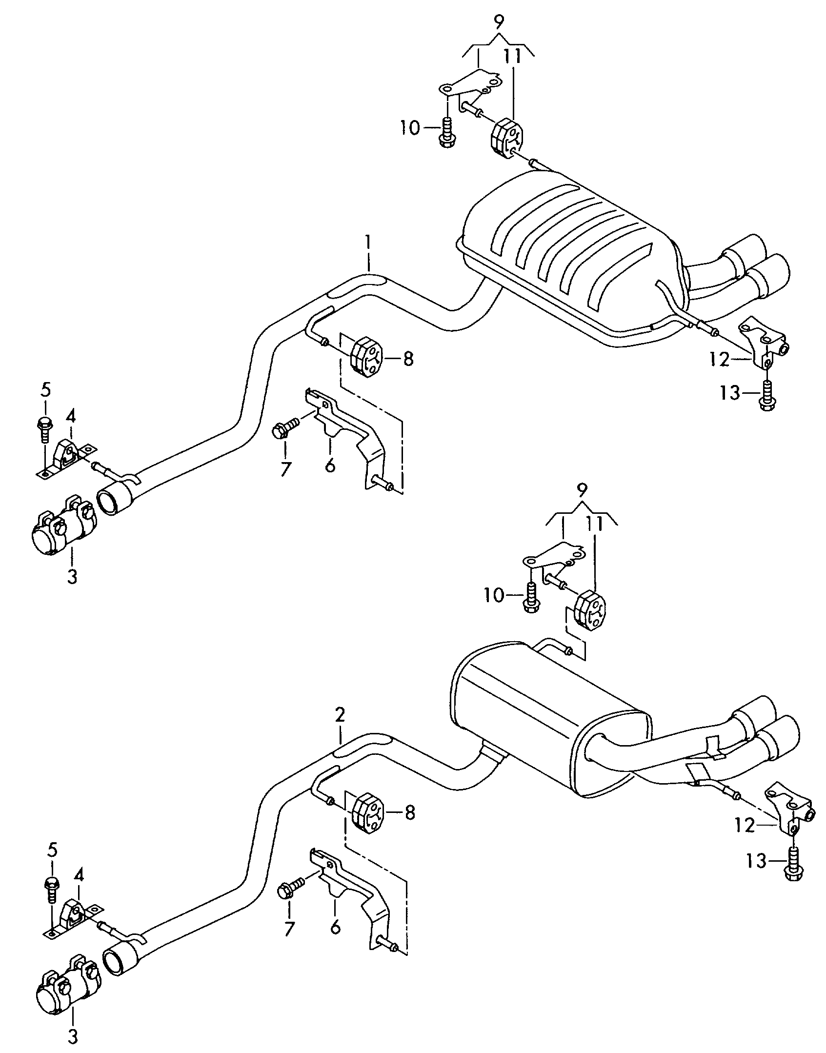 AUDI 1J0 253 144 F - Kronšteins, Trokšņa slāpētājs autodraugiem.lv