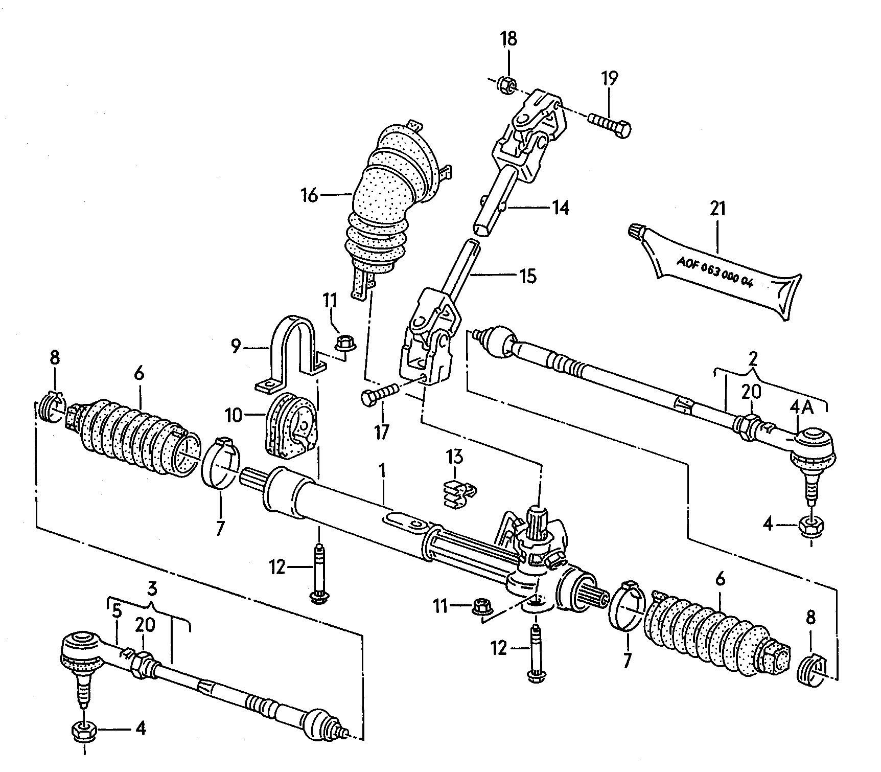 VAG 357422061JX - Stūres mehānisms autodraugiem.lv