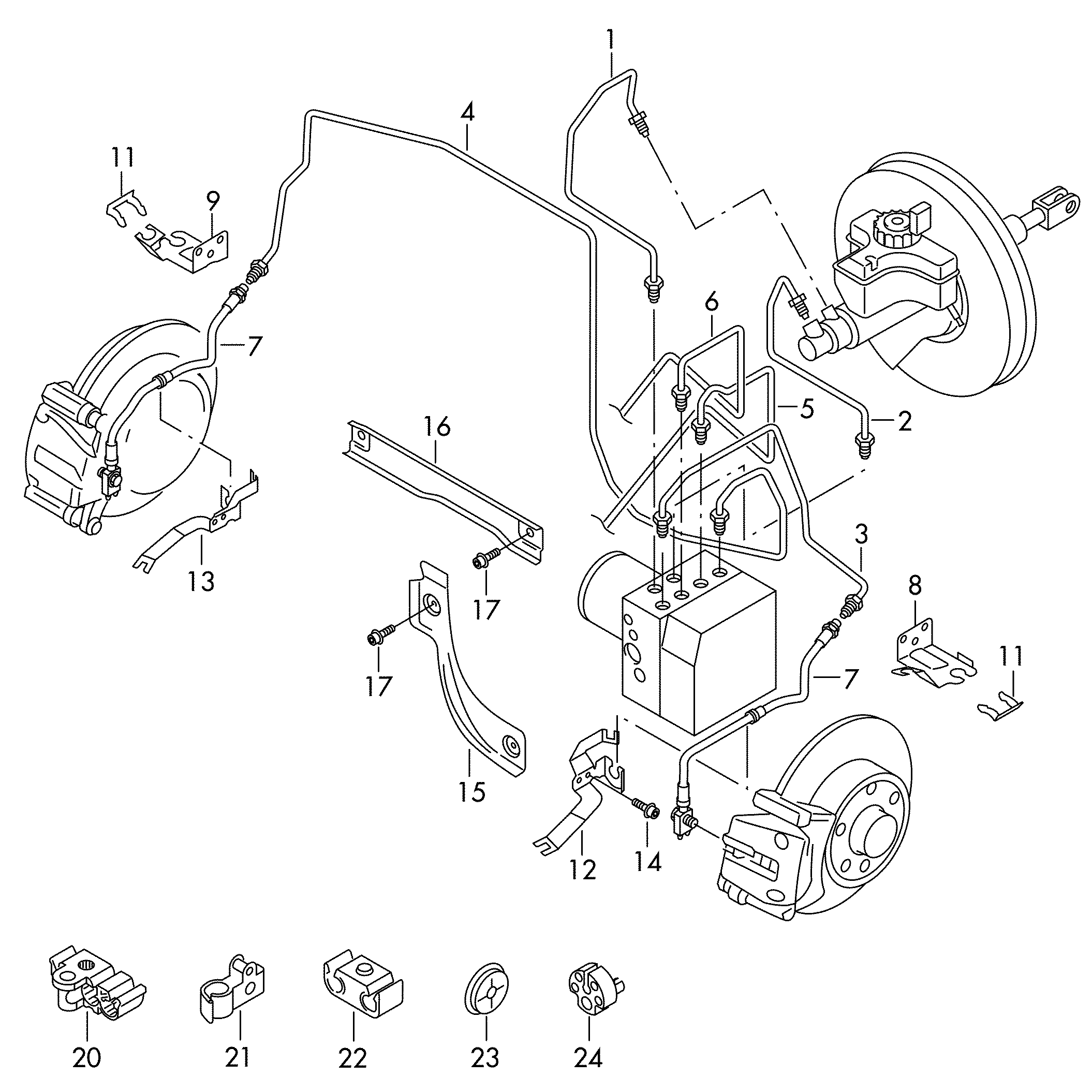 VAG 7N0 611 701 - Bremžu šļūtene autodraugiem.lv