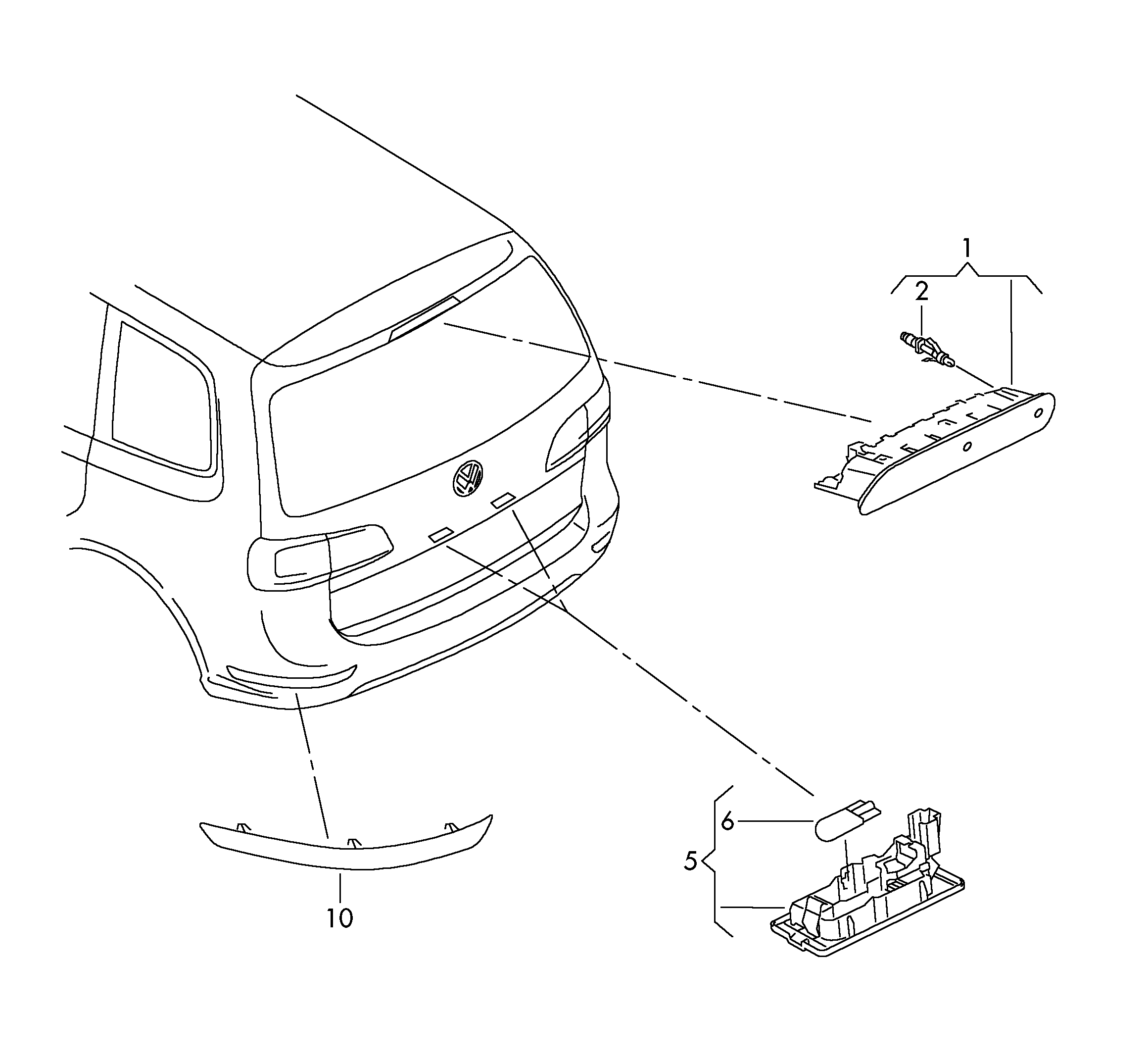 VAG 3AF943021A - Numurzīmes apgaismojuma lukturis autodraugiem.lv