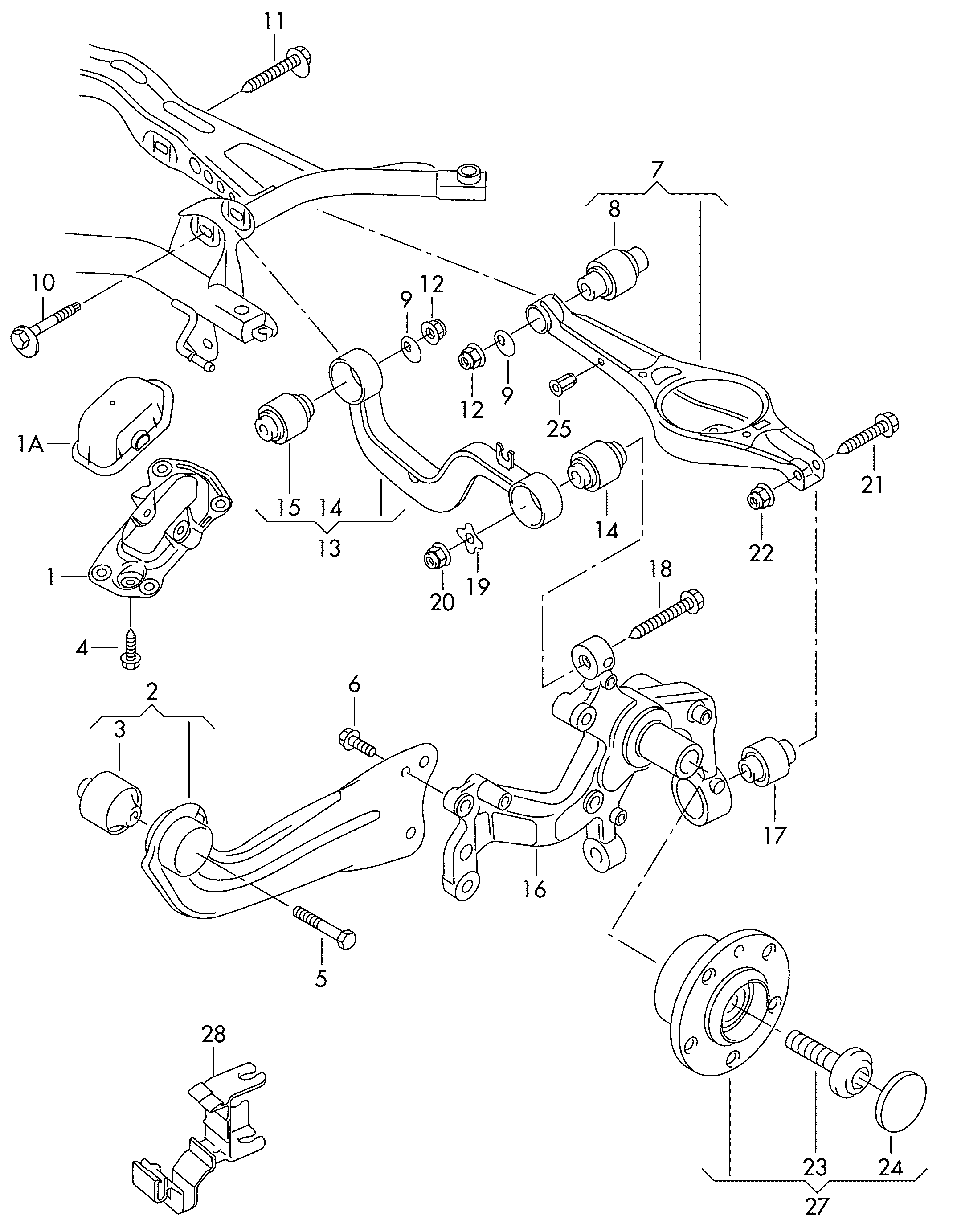 VW 1K0 505 223 L - Neatkarīgās balstiekārtas svira, Riteņa piekare autodraugiem.lv