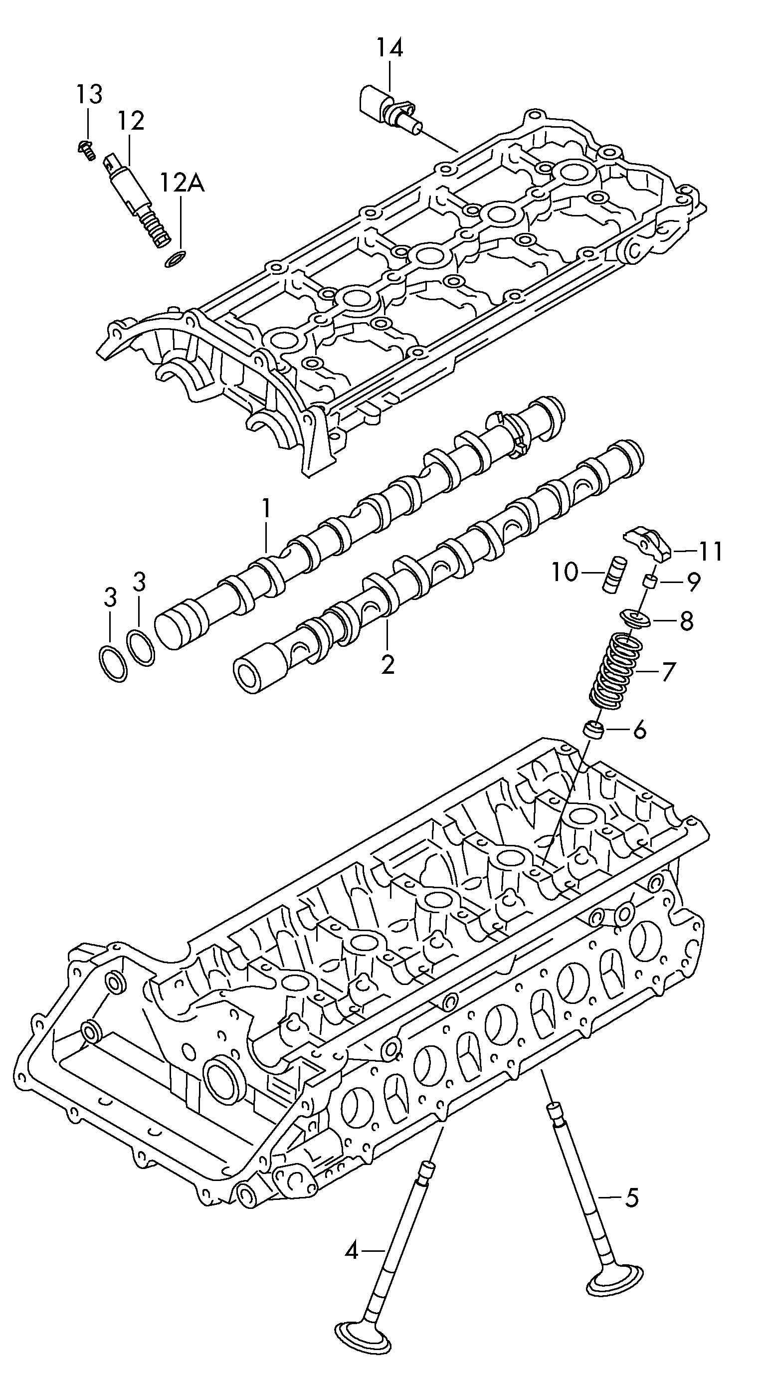 AUDI 06E 109 257 P - Vadības vārsts, Sadales vārpstas iestatīšana autodraugiem.lv