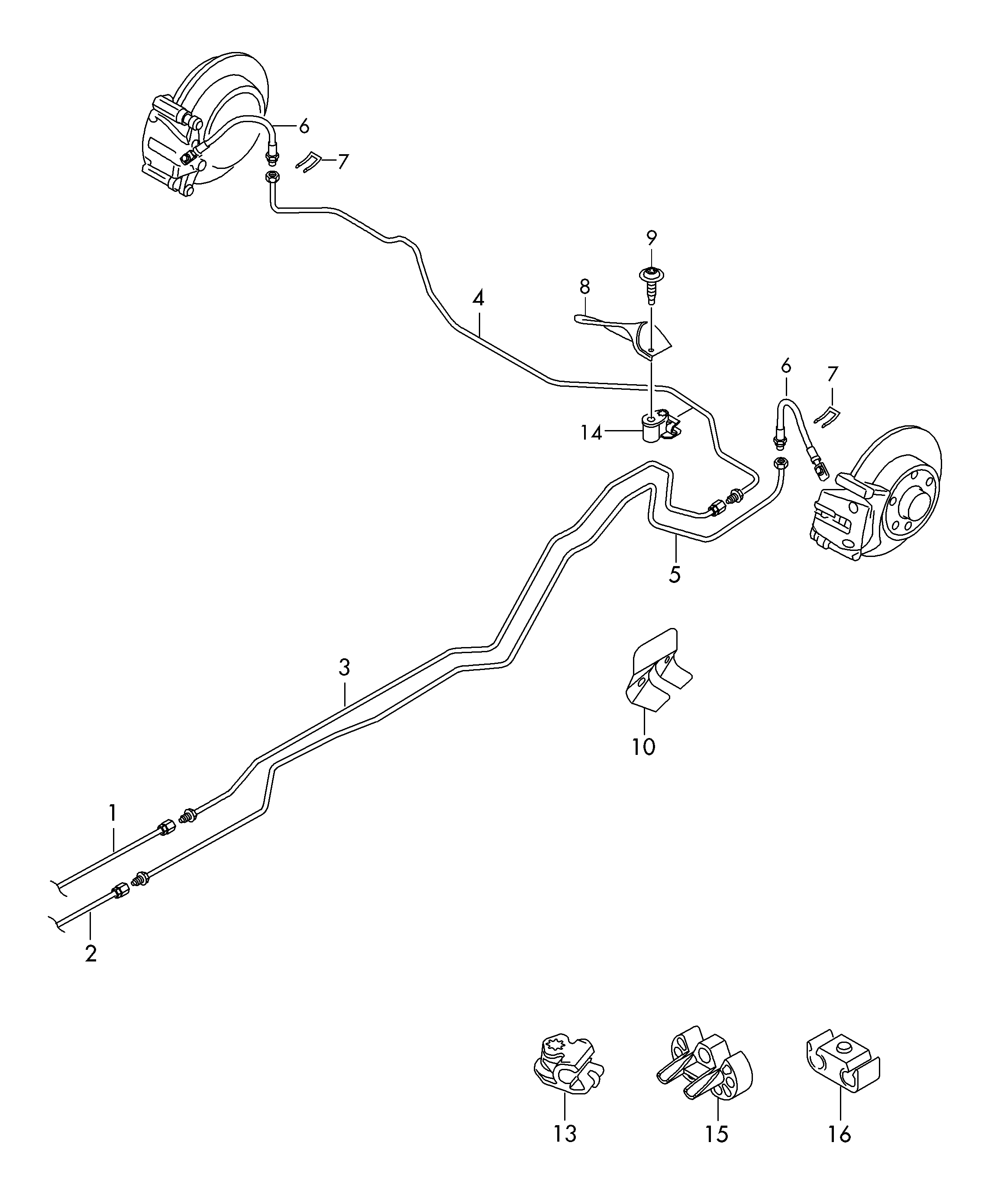 VAG 561 611 775 - Bremžu šļūtene autodraugiem.lv