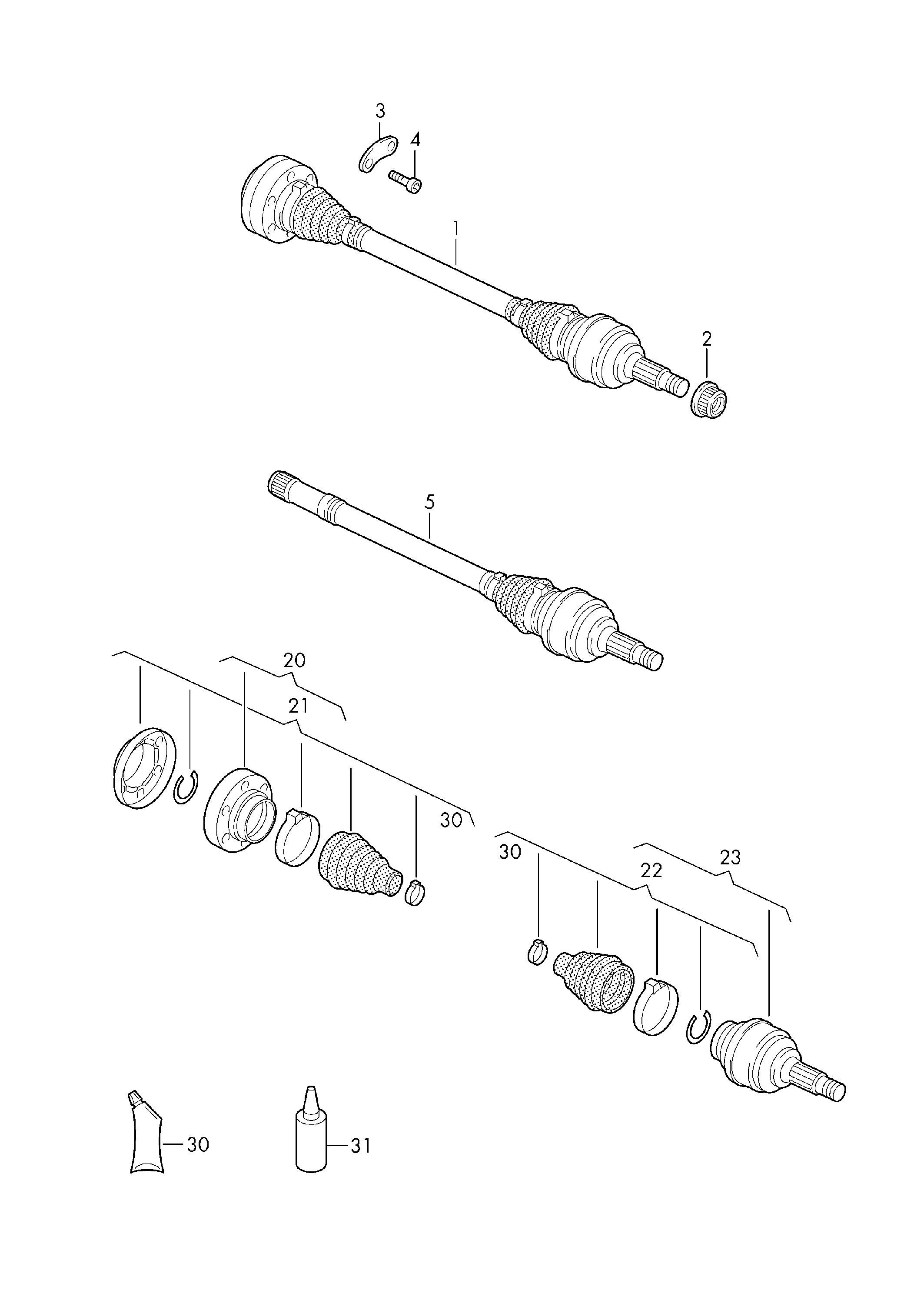 Skoda 7L0501201C - Piedziņas vārpsta autodraugiem.lv