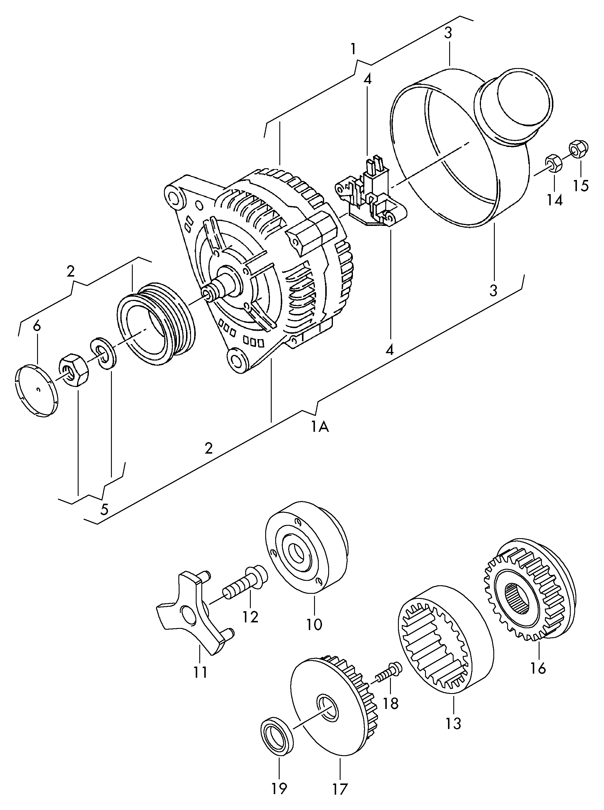 VW 07C903018 X - Ģenerators autodraugiem.lv