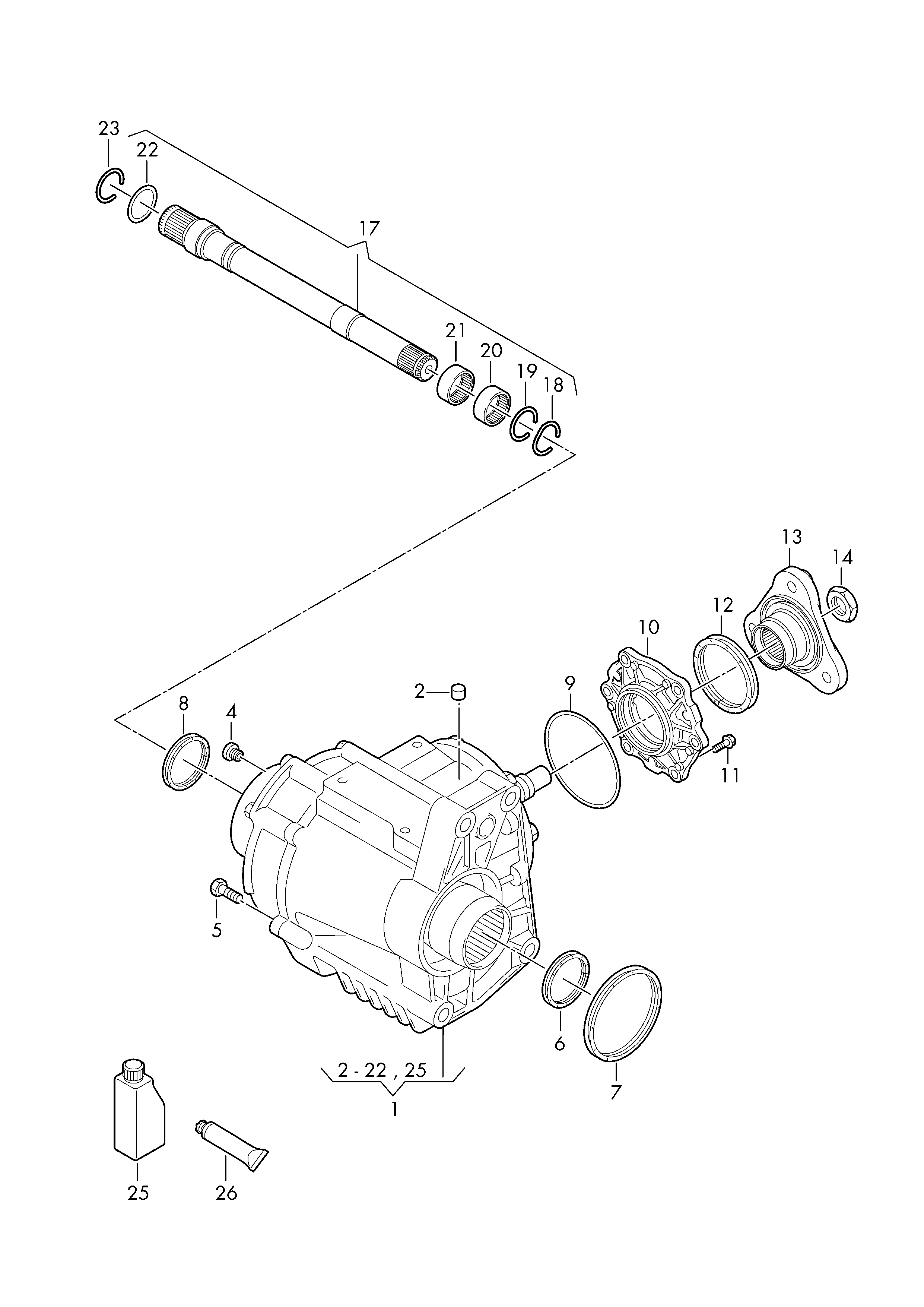 VAG 0A6 409 399 B - Vārpstas blīvgredzens, Sadales kārba autodraugiem.lv